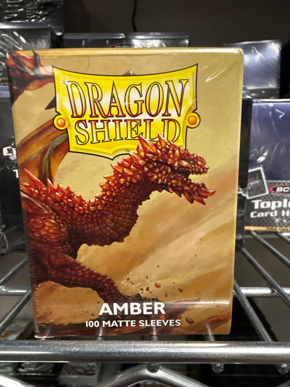 Dragon Shield Amber Matte Dual Sleeves