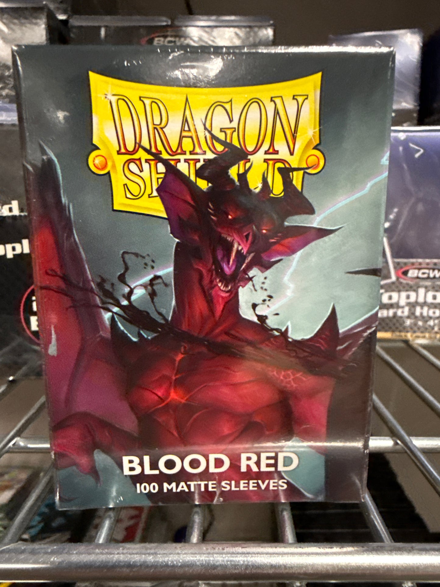 Dragon Shield Blood Red Matte Sleeves