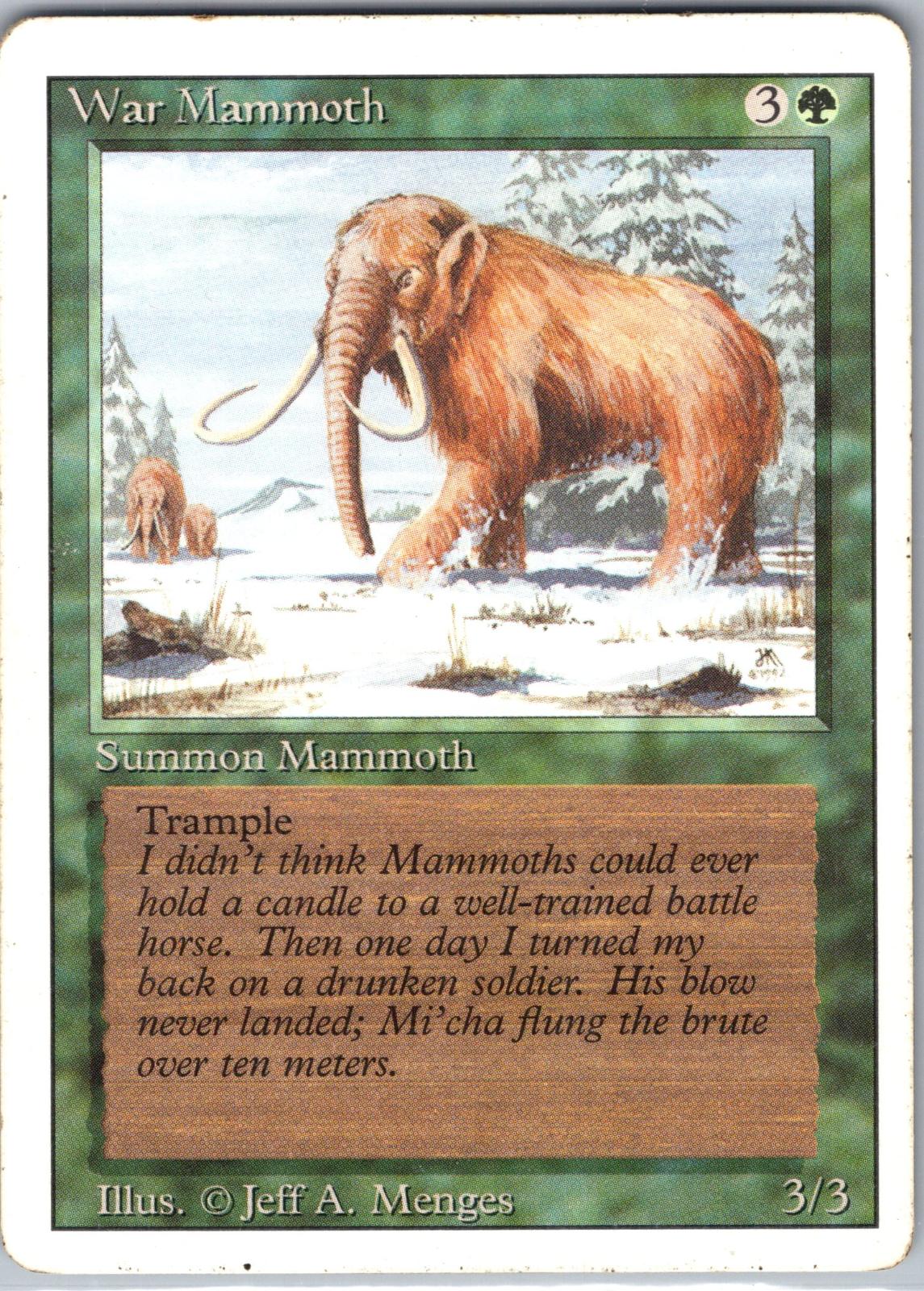 War Mammoth · Copy 1 · Front