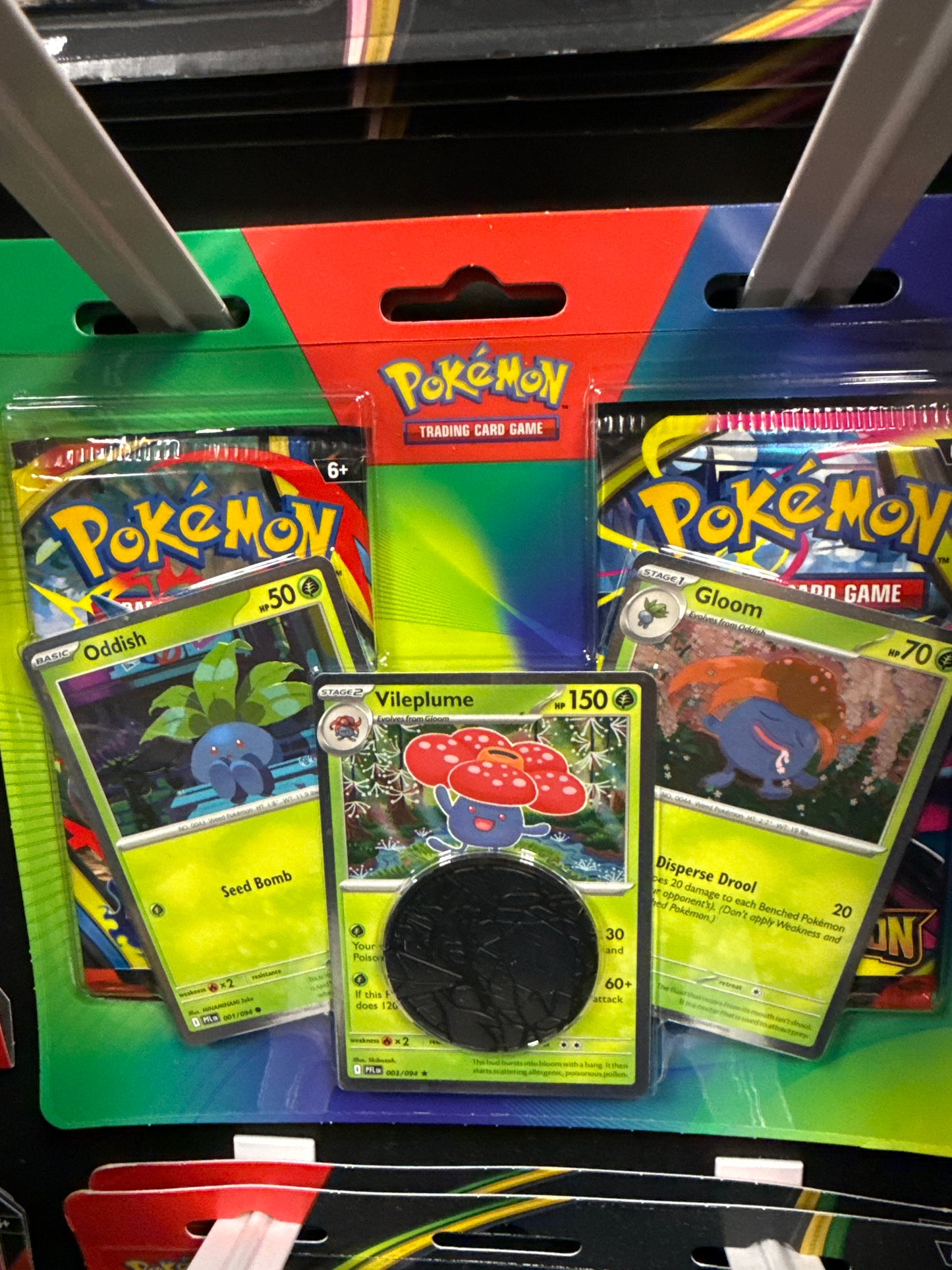 2-Pack Blister-Oddish, Gloom, & Vileplume-Pokemon
