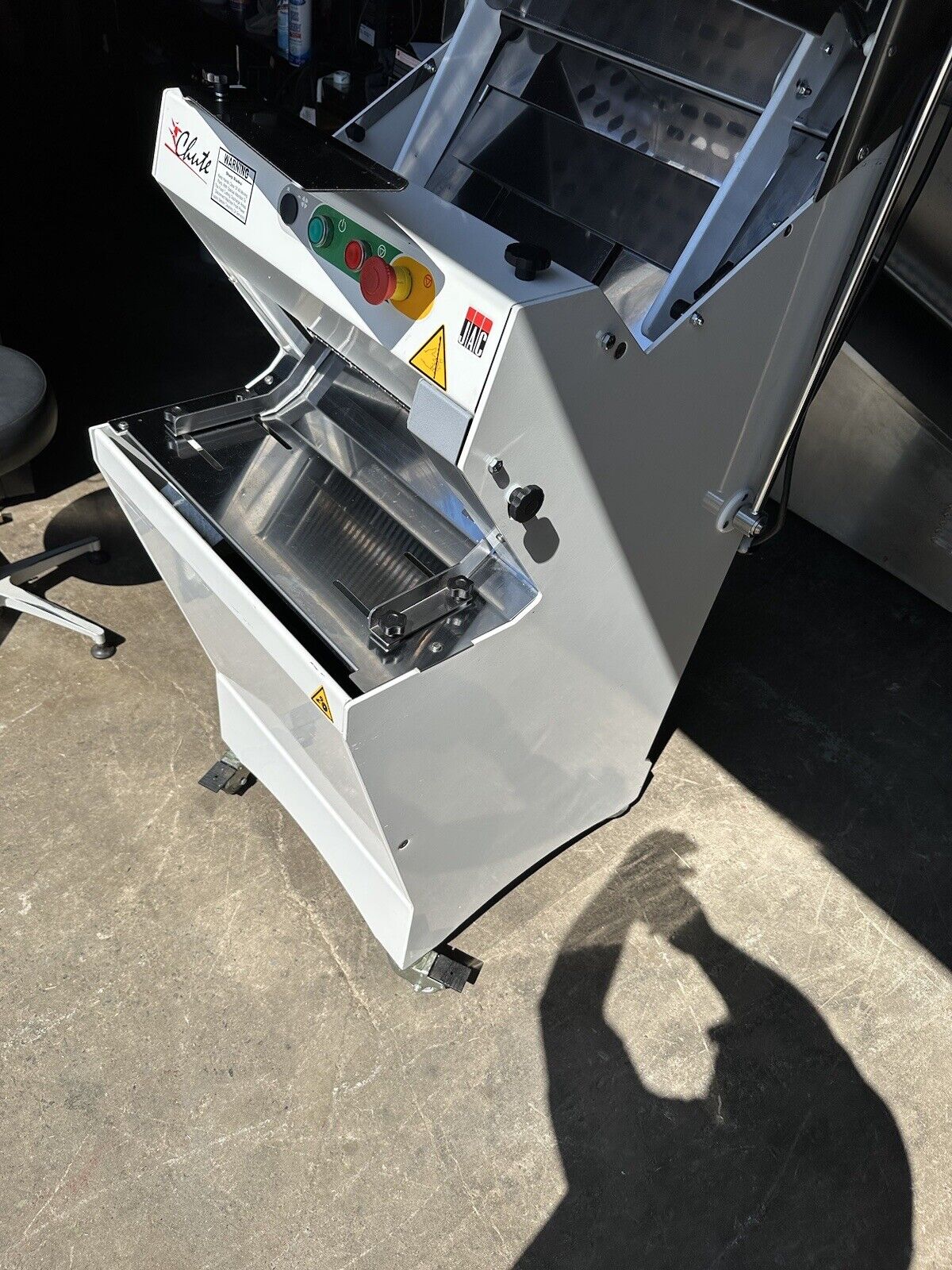 JAC CHUTE BREAD SLICER LCS 450/13 BAKERY SANDWICH GRAVITY FEED LOAF CUTTER