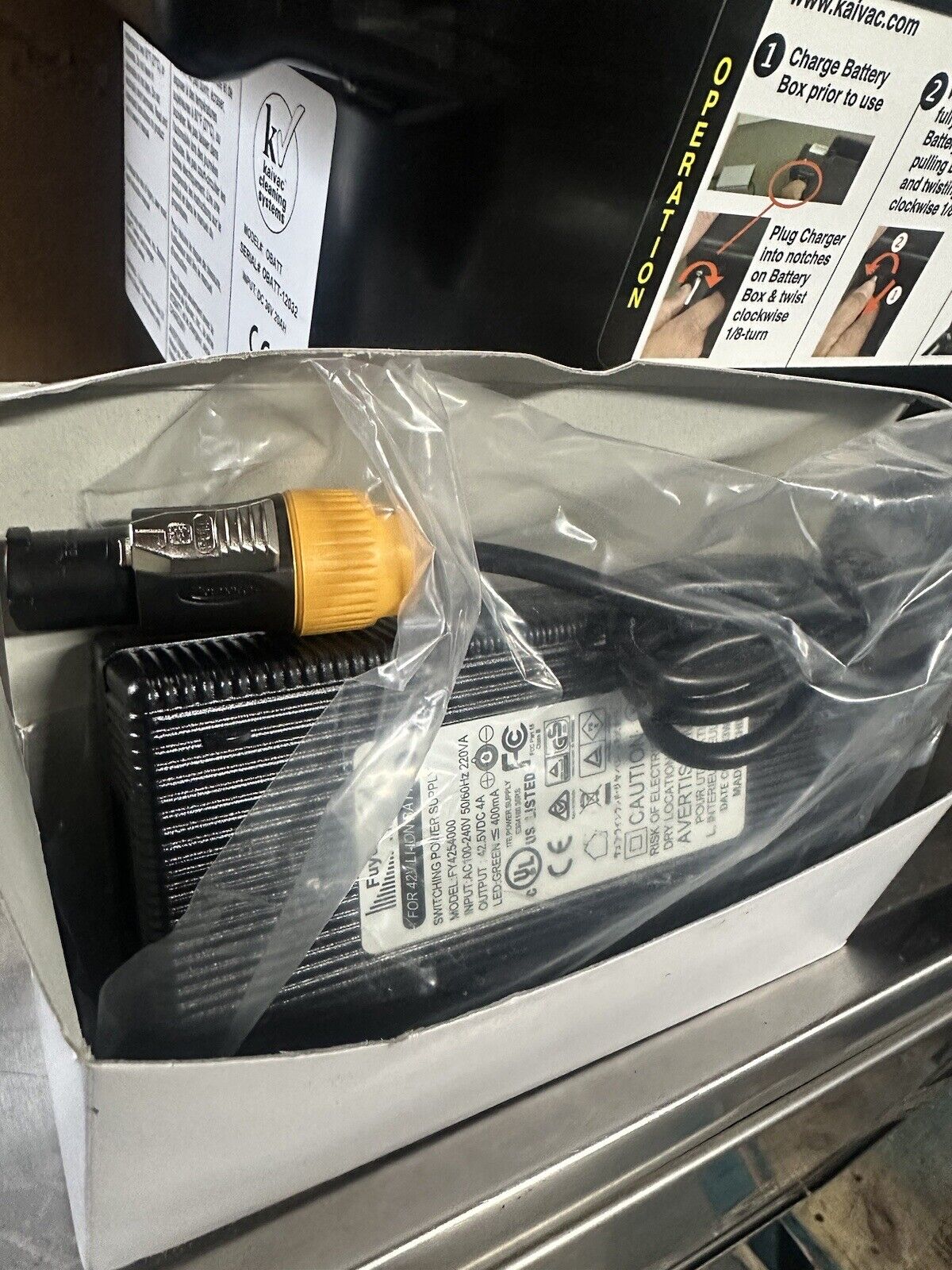Kaivac OmniFlex Battery Box + Battery And Changer
