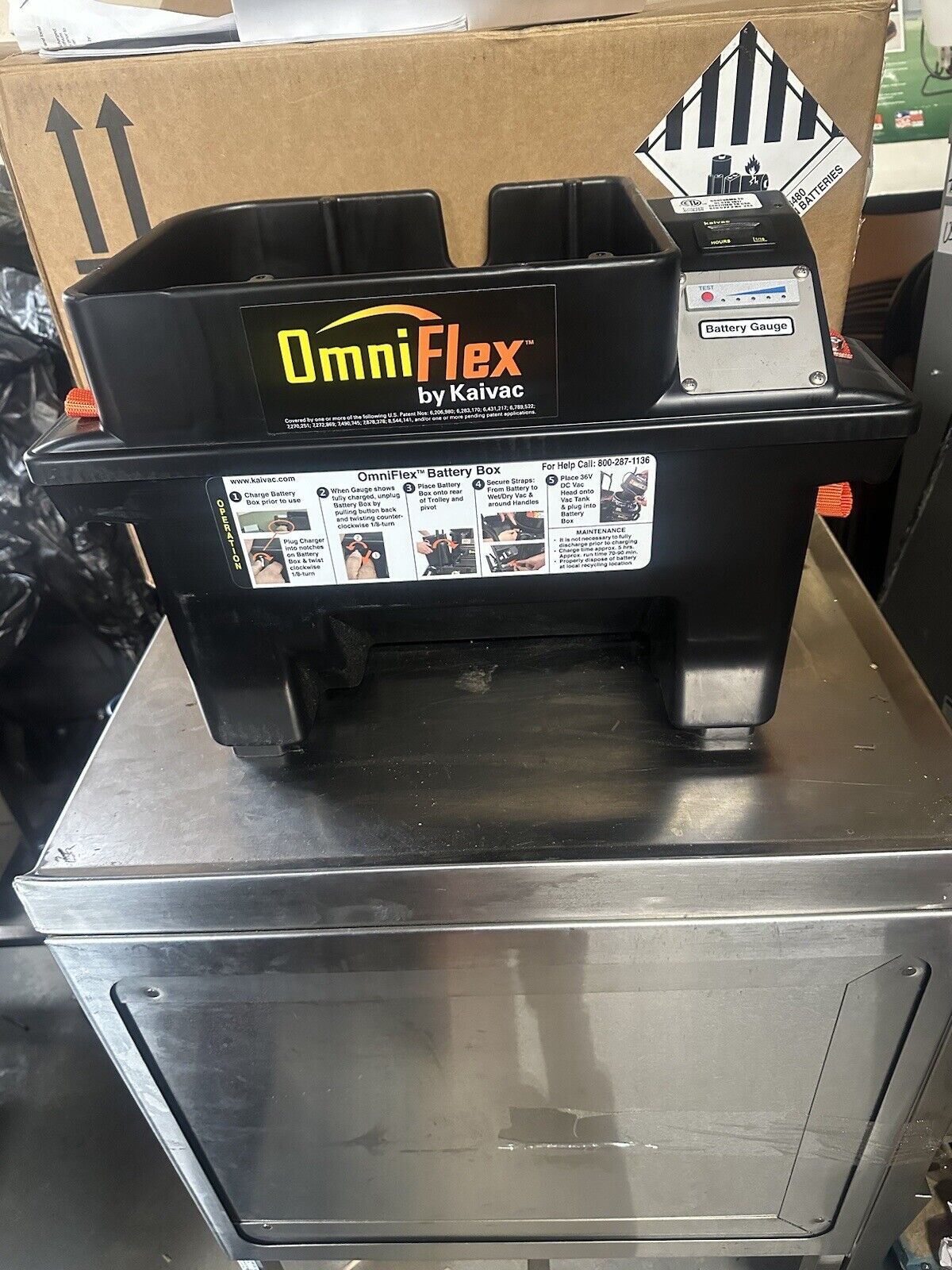 Kaivac OmniFlex Battery Box + Battery And Changer