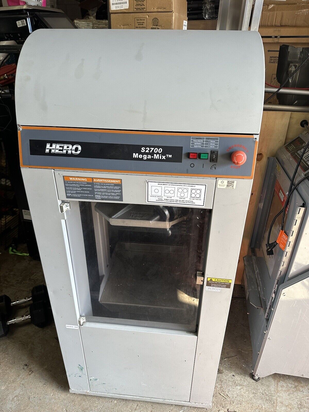 HERO S2700 MEGA MIX 5 GALLON PAINT SHAKER MIXER PLATFORM SHAKER
