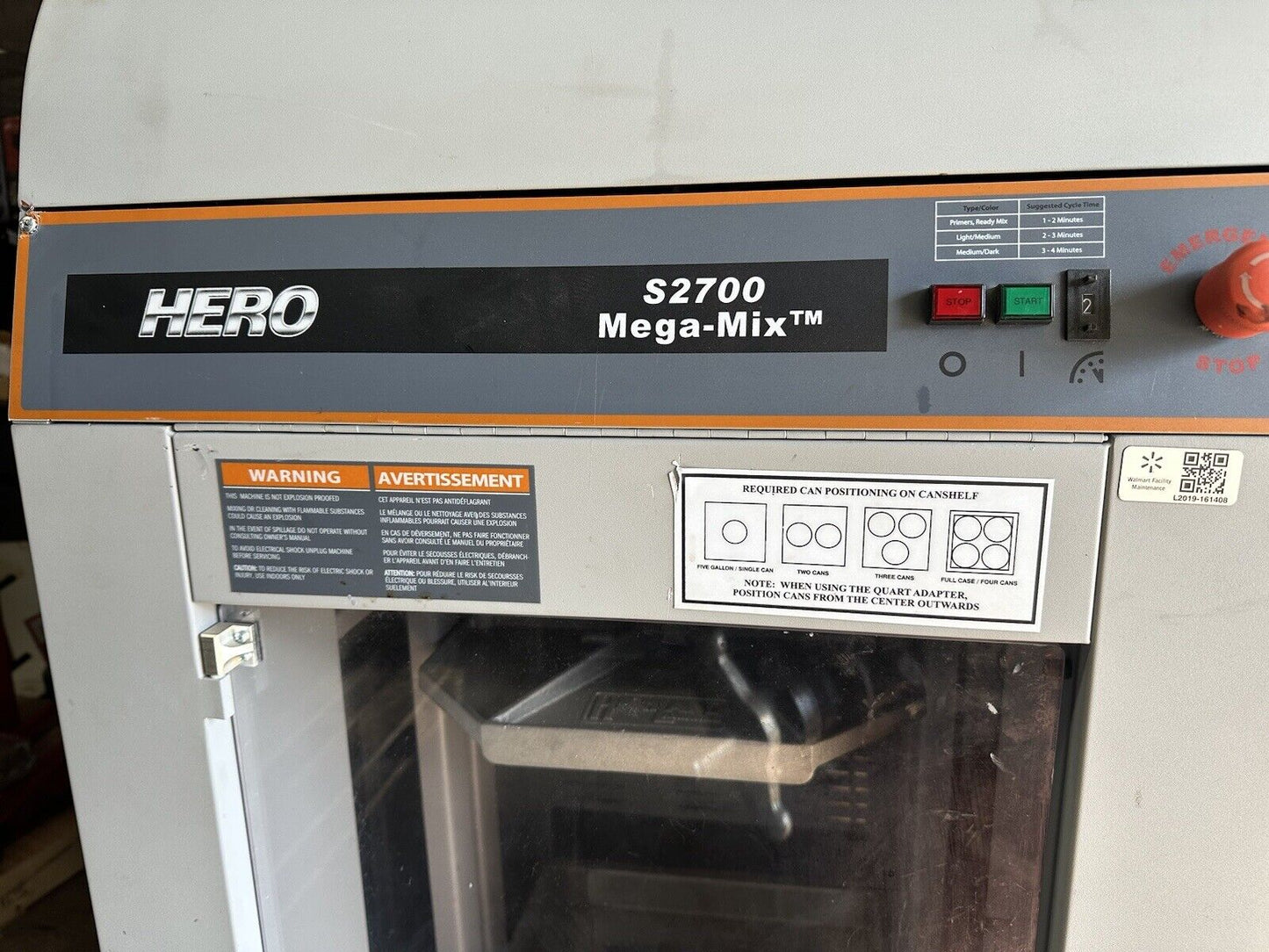 HERO S2700 MEGA MIX 5 GALLON PAINT SHAKER MIXER PLATFORM SHAKER
