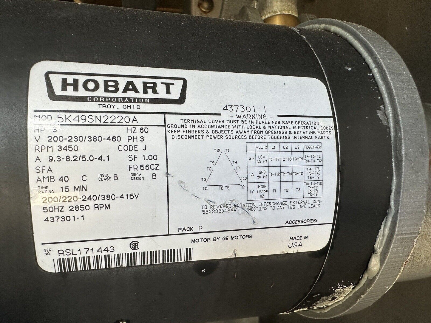 Hobart Electric Commercial Vertical Meat Saw 6801 See Video