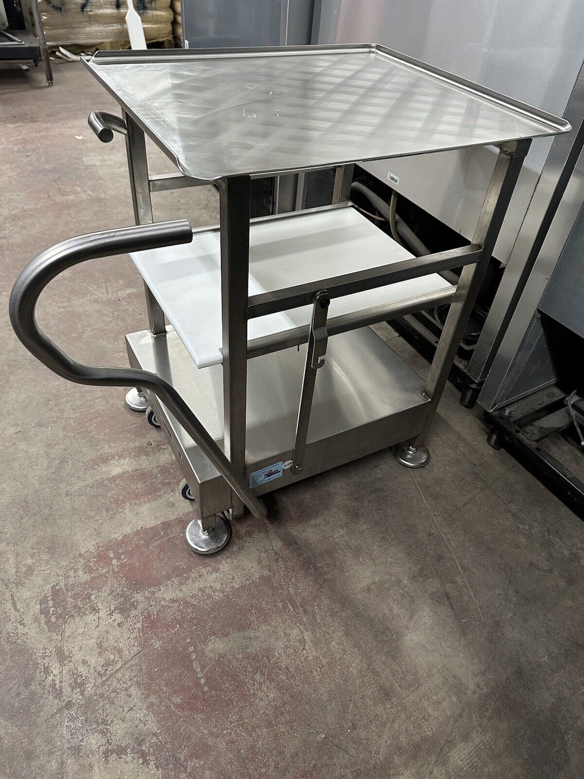 Face To Face Deli Buddy Mobile Stainless Cart Works Great