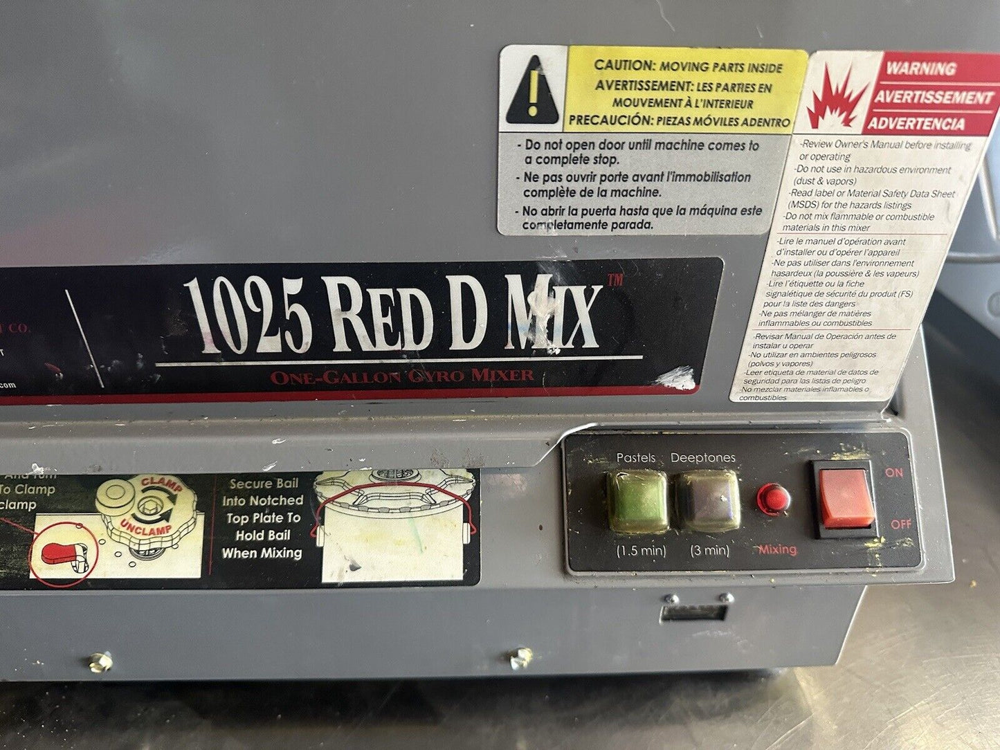 Red Devil 1025 Red D Mixer Super Smooth Quiet - See Video -