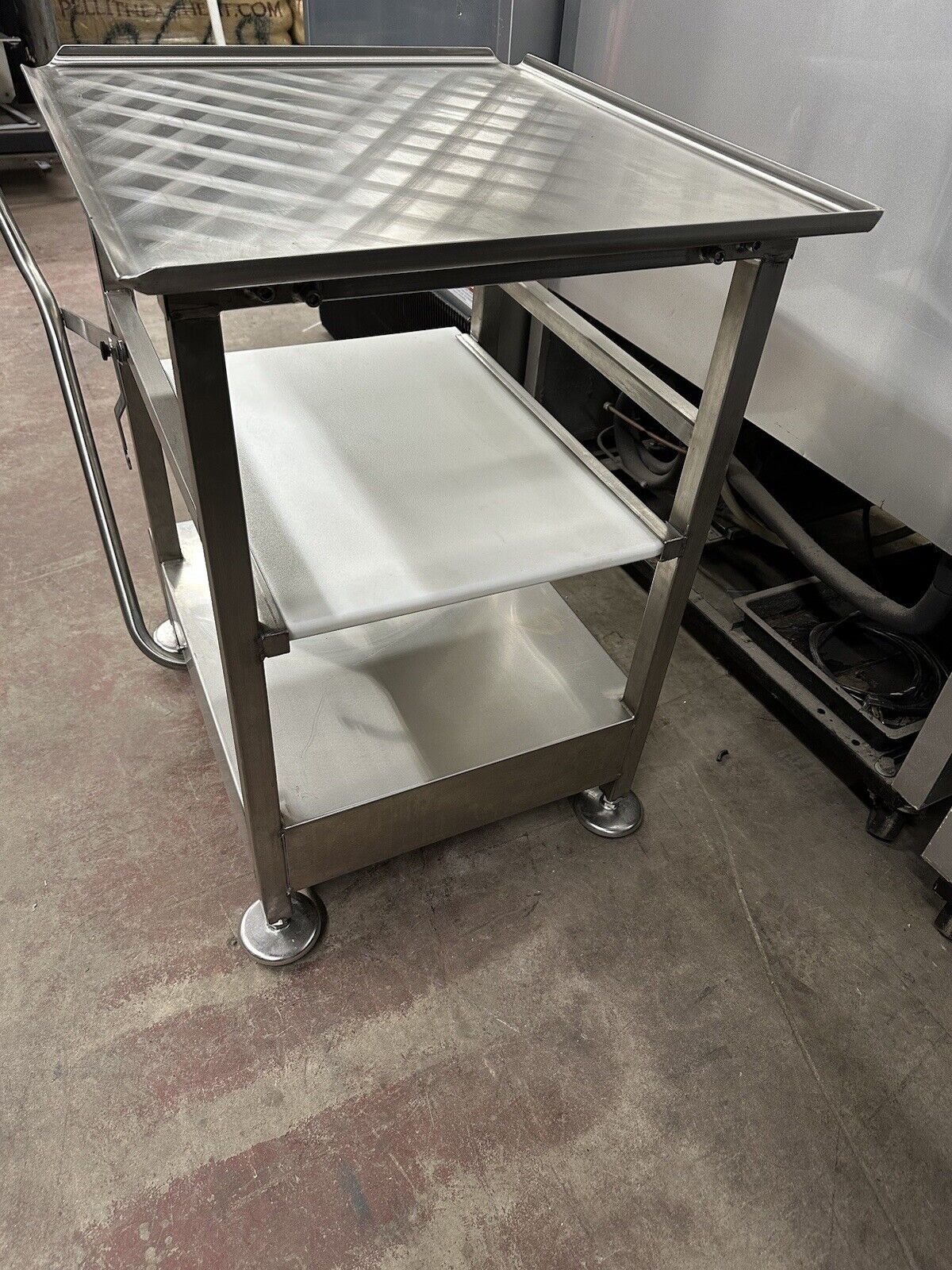 Face To Face Deli Buddy Mobile Stainless Cart Works Great