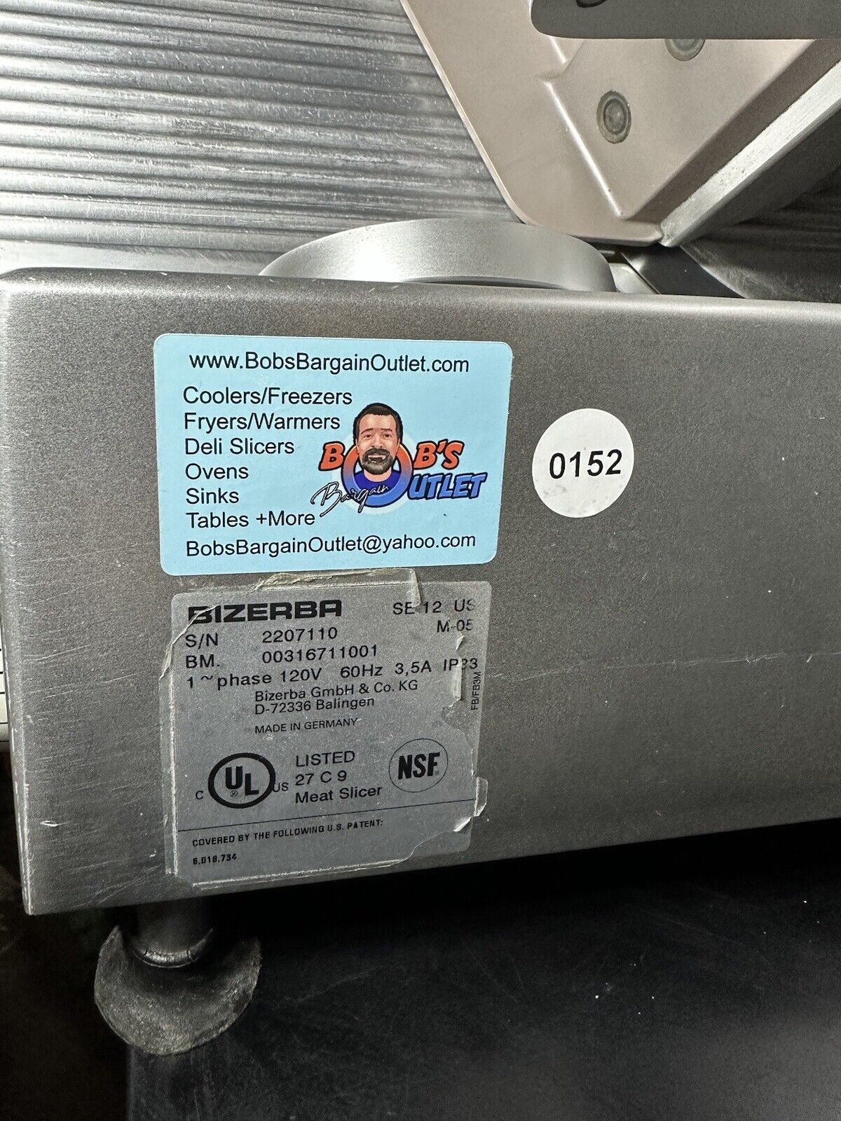 Bizerba Meat & Cheese Slicer Commercial Slicer SE 12 Runs Great #152