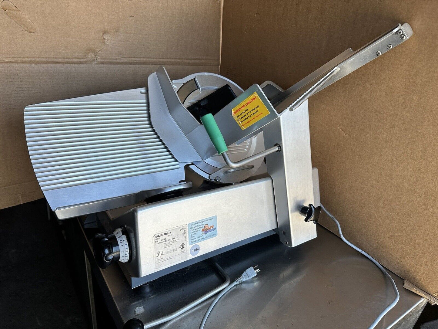BIZERBA GSP HD33 AUTOMATIC DELI SLICER SEE VIDEO/DESCRIPTION #154