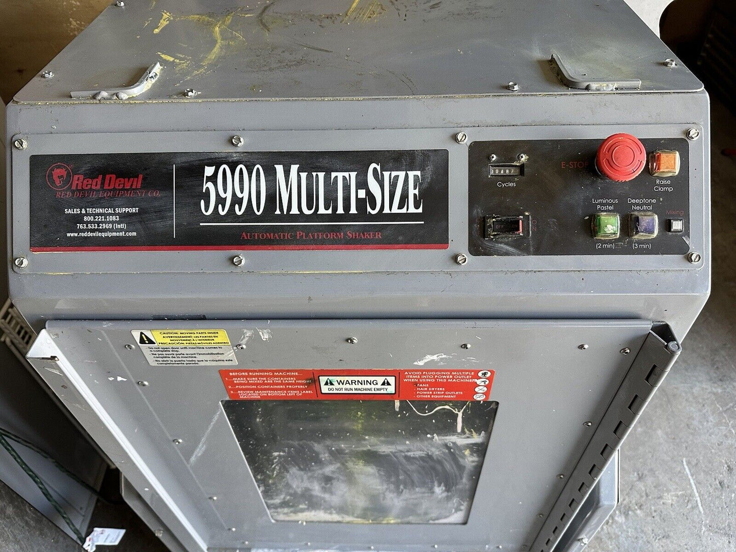 Red Devil 5990 Multi Size Platform Paint Can Shaker- See Video -