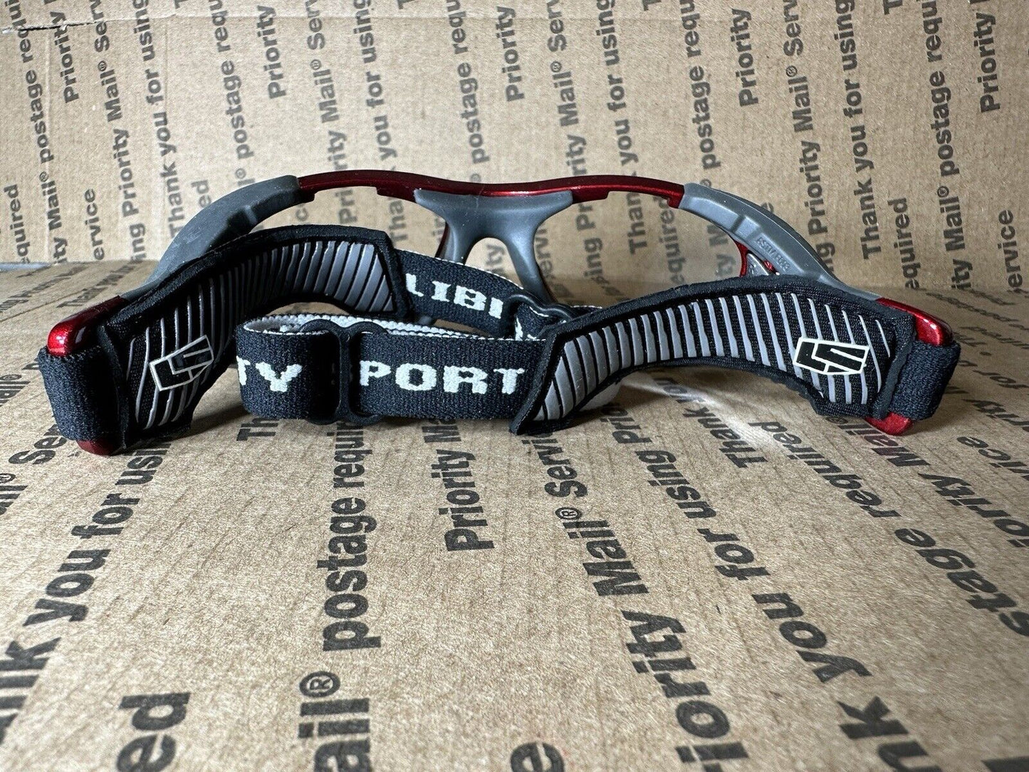 Liberty Sport Red And Grey Rec Specs Helmet specs #710 ATSM F803 49-18