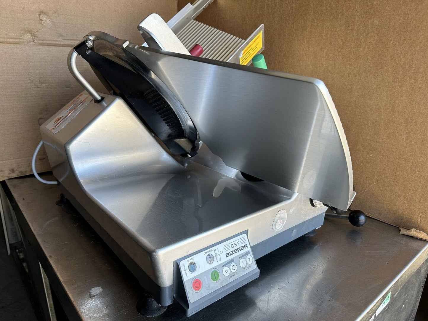 BIZERBA GSP HD33 AUTOMATIC DELI SLICER SEE VIDEO/DESCRIPTION #154