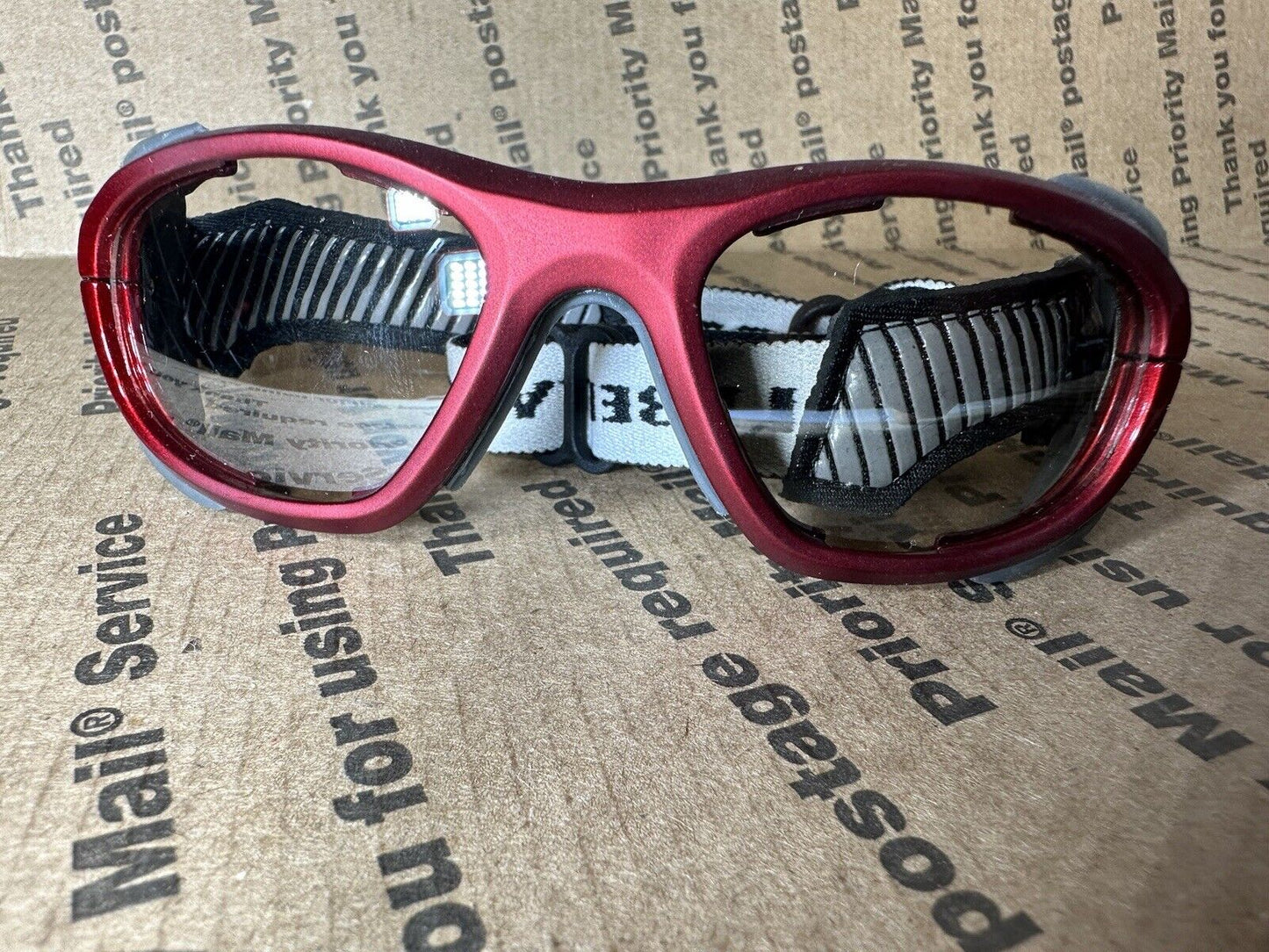 Liberty Sport Red And Grey Rec Specs Helmet specs #710 ATSM F803 49-18