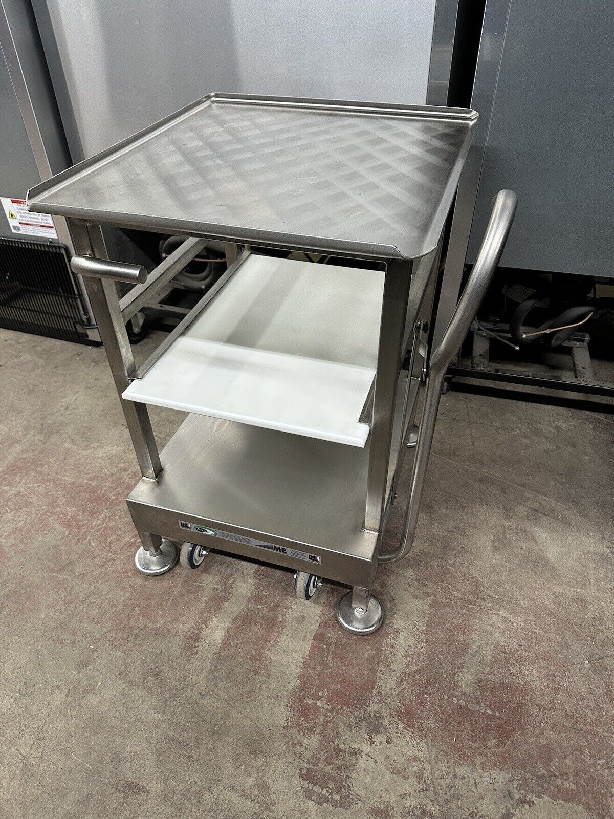 Face To Face Deli Buddy Mobile Stainless Cart Works Great