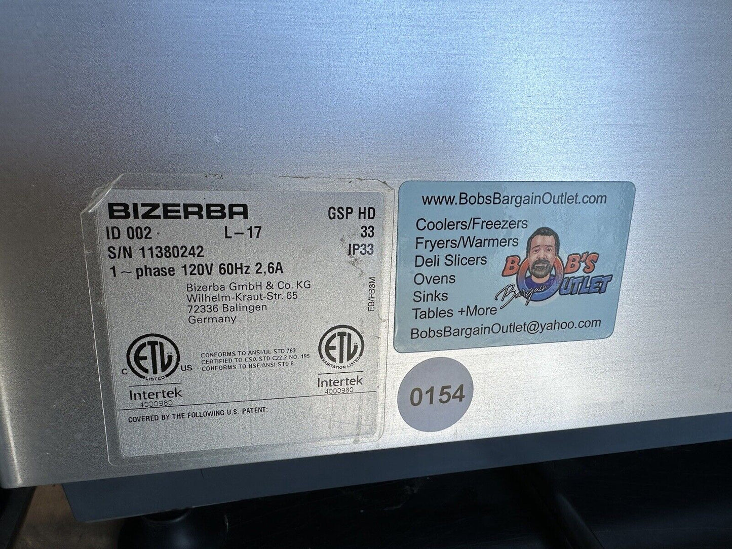 BIZERBA GSP HD33 AUTOMATIC DELI SLICER SEE VIDEO/DESCRIPTION #154
