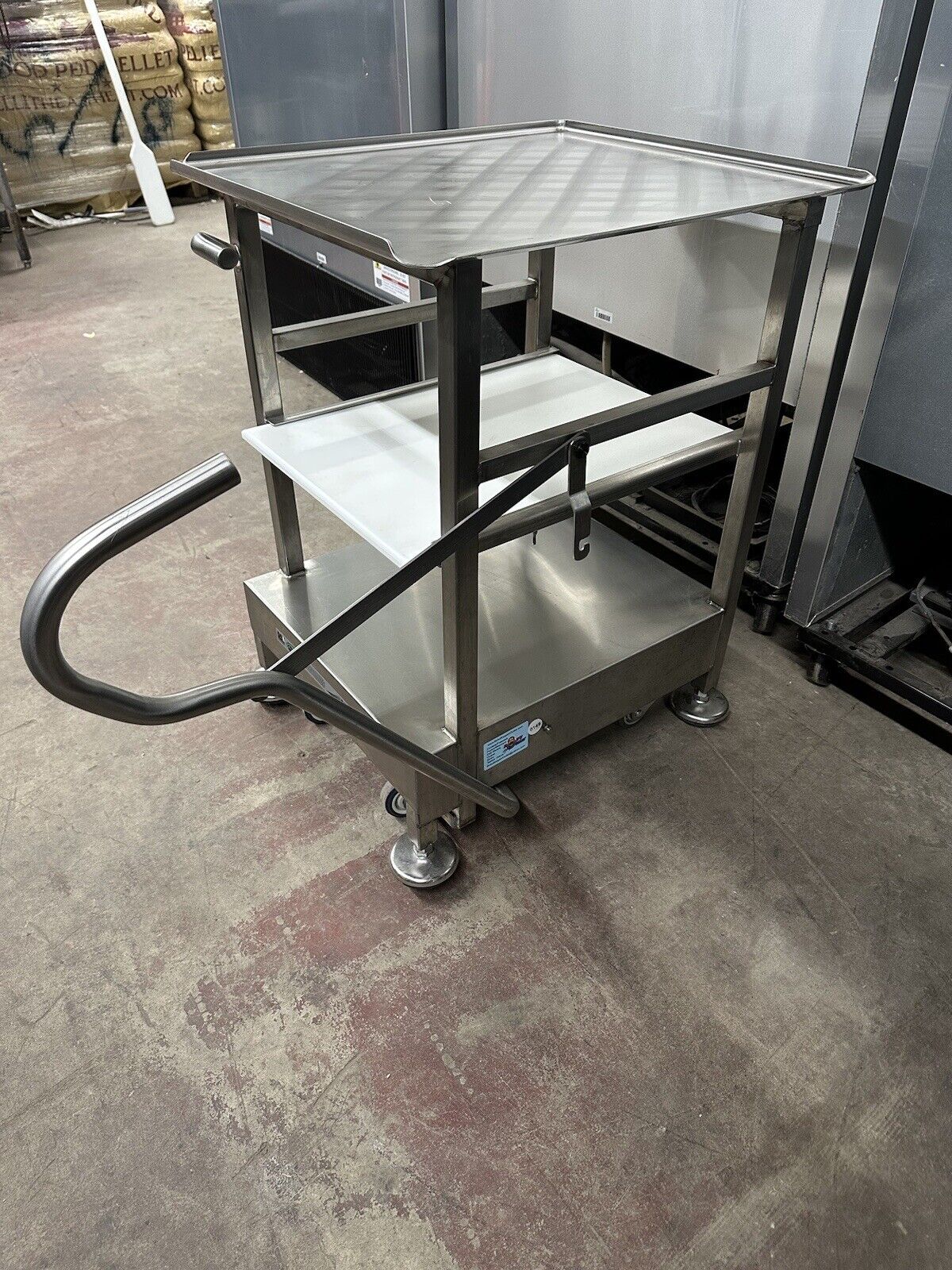 Face To Face Deli Buddy Mobile Stainless Cart Works Great