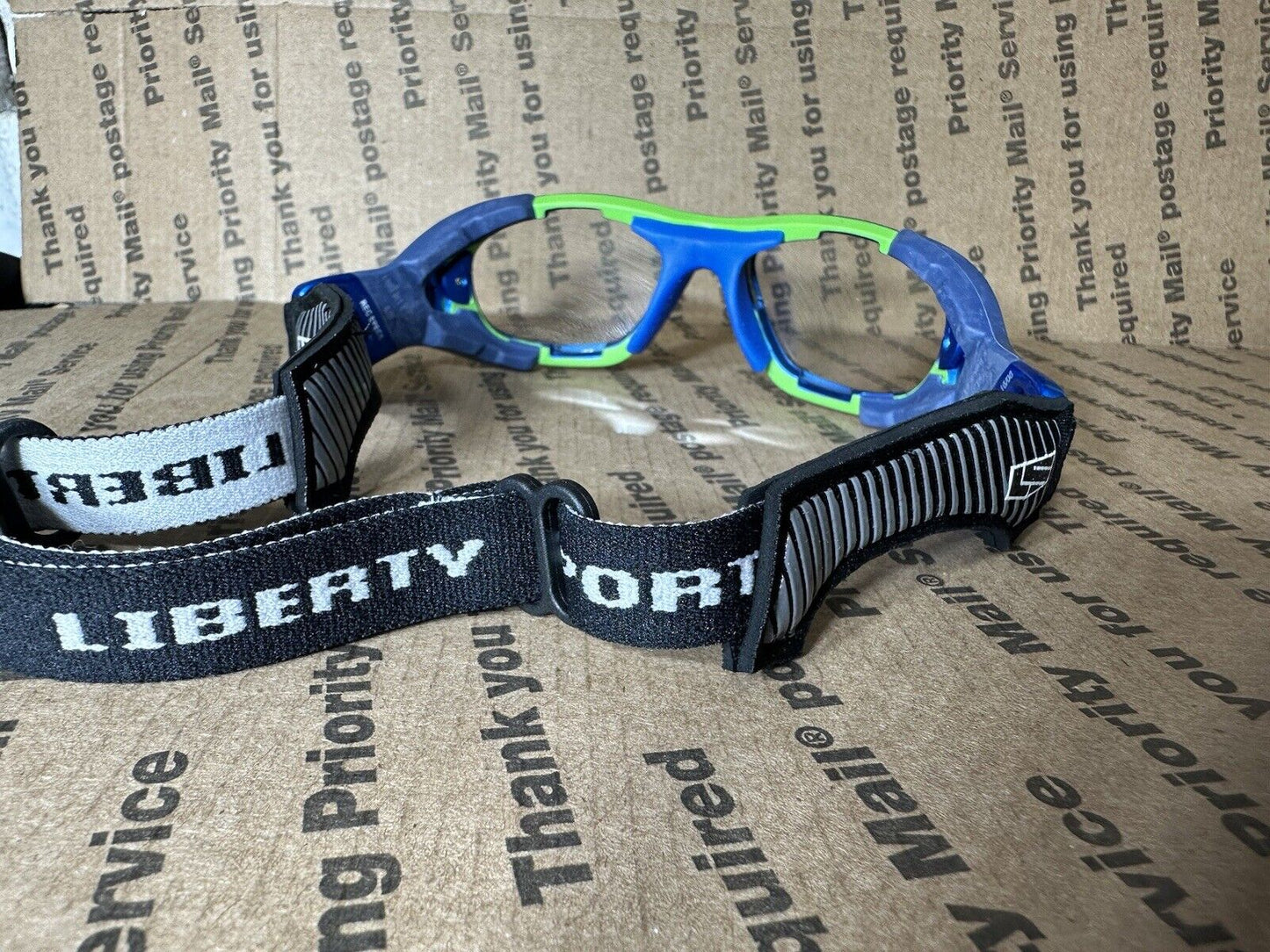 Liberty Sport F8 Blue And Green Rec Specs Helmet specs #619 ATSM F803