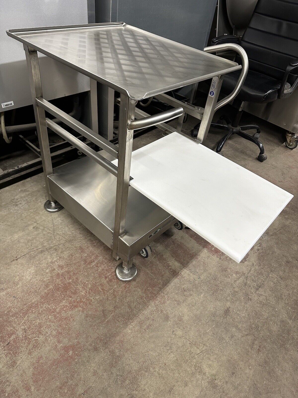 Face To Face Deli Buddy Mobile Stainless Cart Works Great