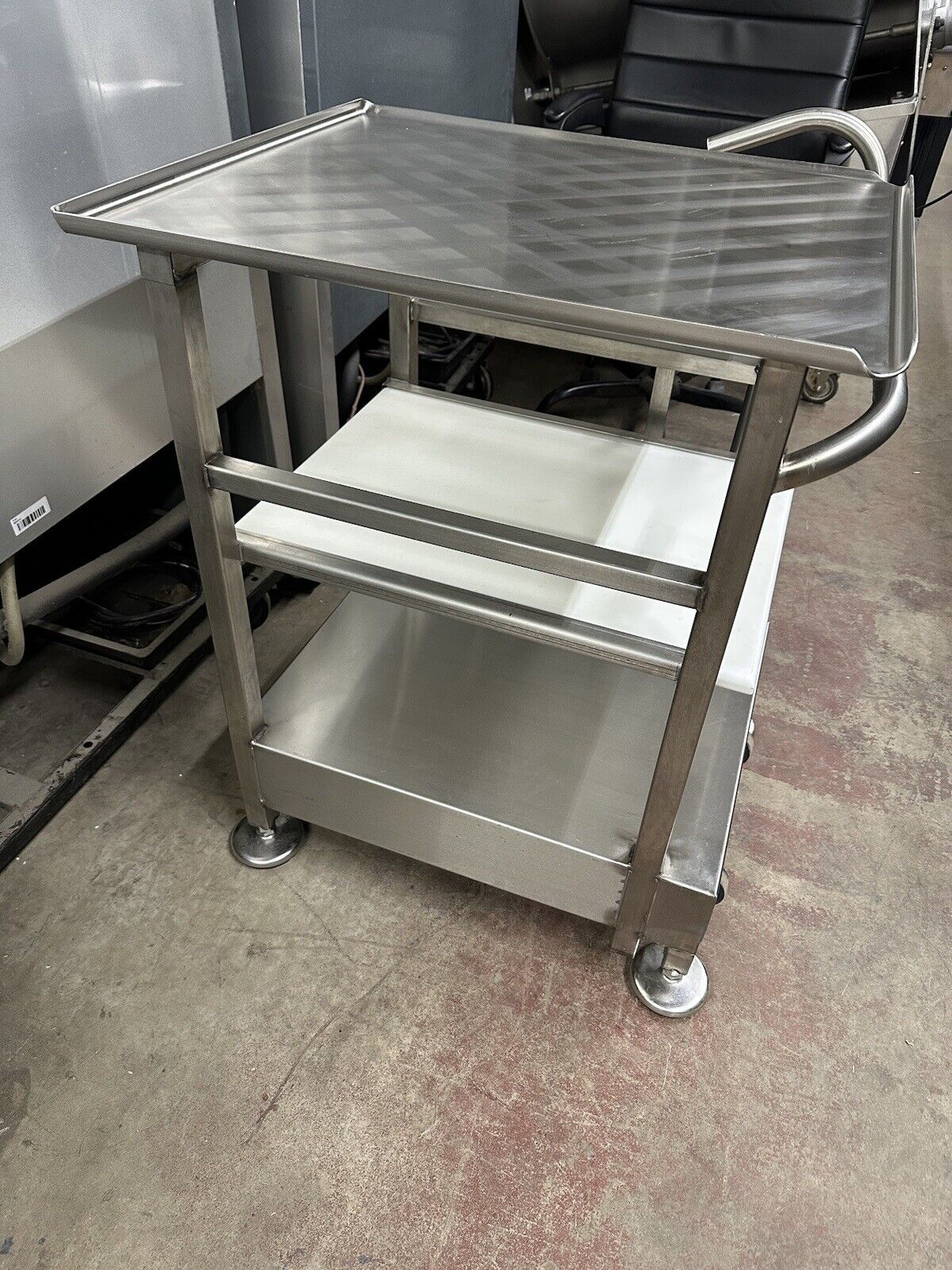 Face To Face Deli Buddy Mobile Stainless Cart Works Great