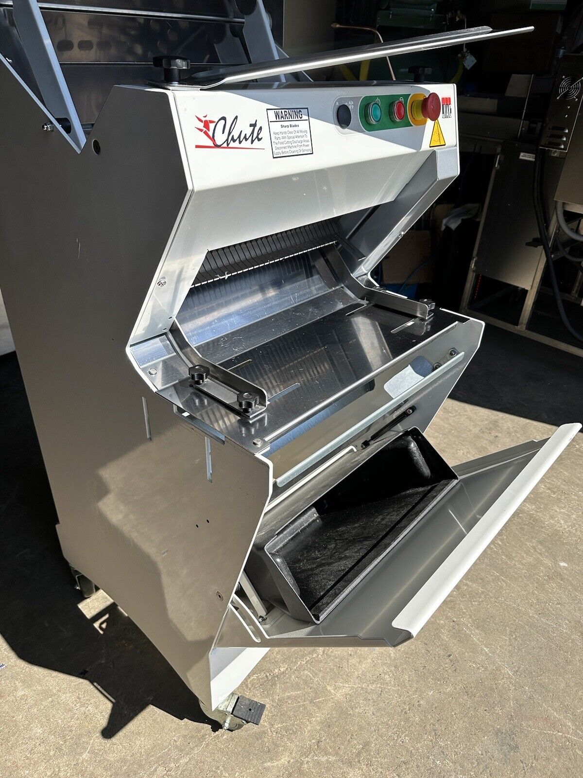 JAC CHUTE BREAD SLICER LCS 450/13 BAKERY SANDWICH GRAVITY FEED LOAF CUTTER