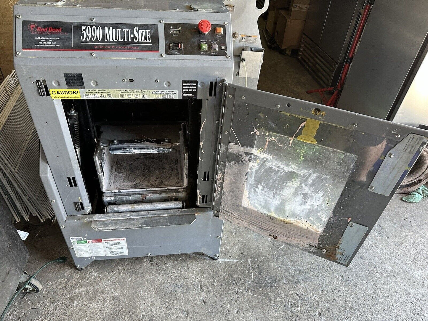 Red Devil 5990 Multi Size Platform Paint Can Shaker- See Video -