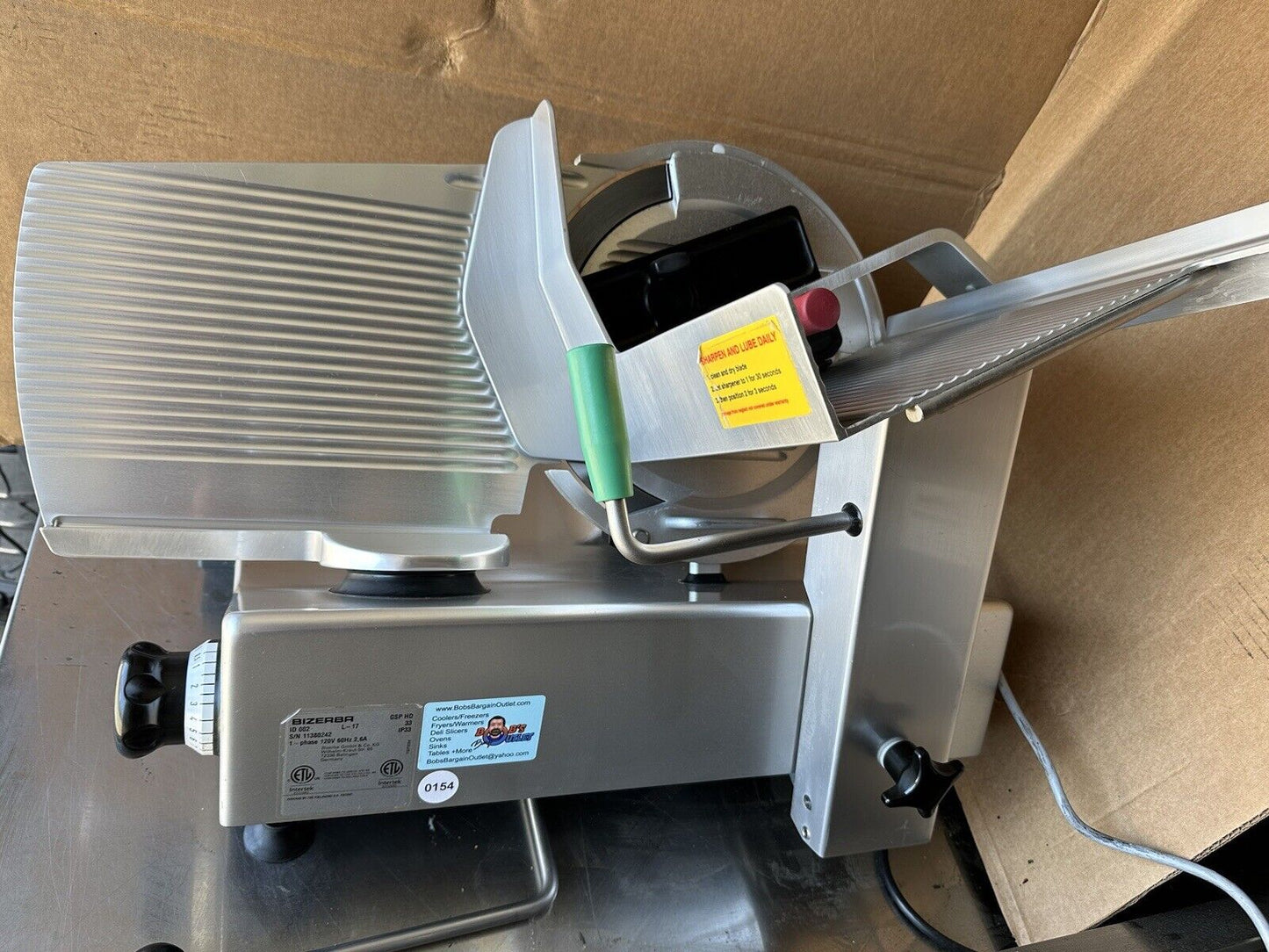 BIZERBA GSP HD33 AUTOMATIC DELI SLICER SEE VIDEO/DESCRIPTION #154