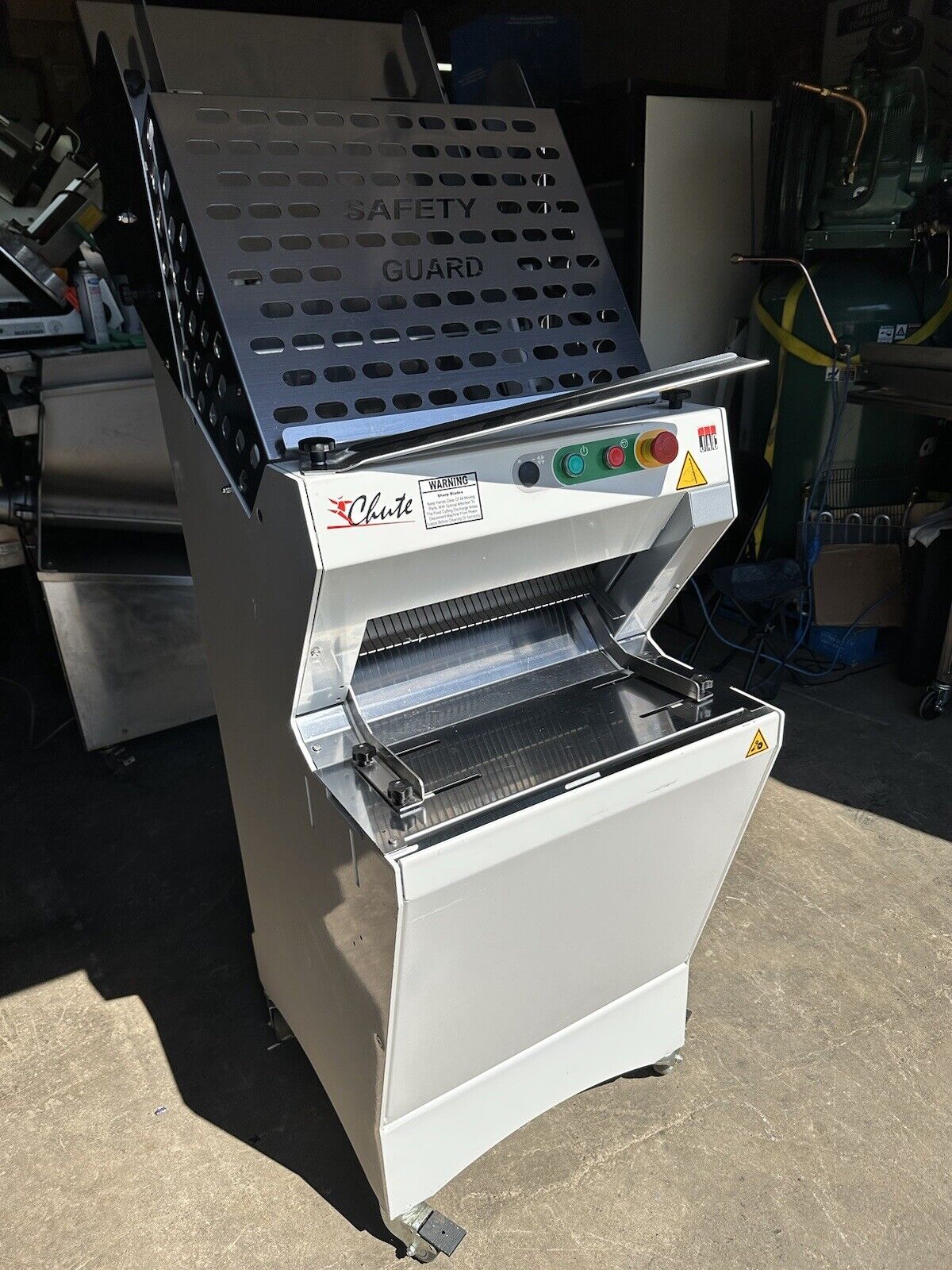 JAC CHUTE BREAD SLICER LCS 450/13 BAKERY SANDWICH GRAVITY FEED LOAF CUTTER