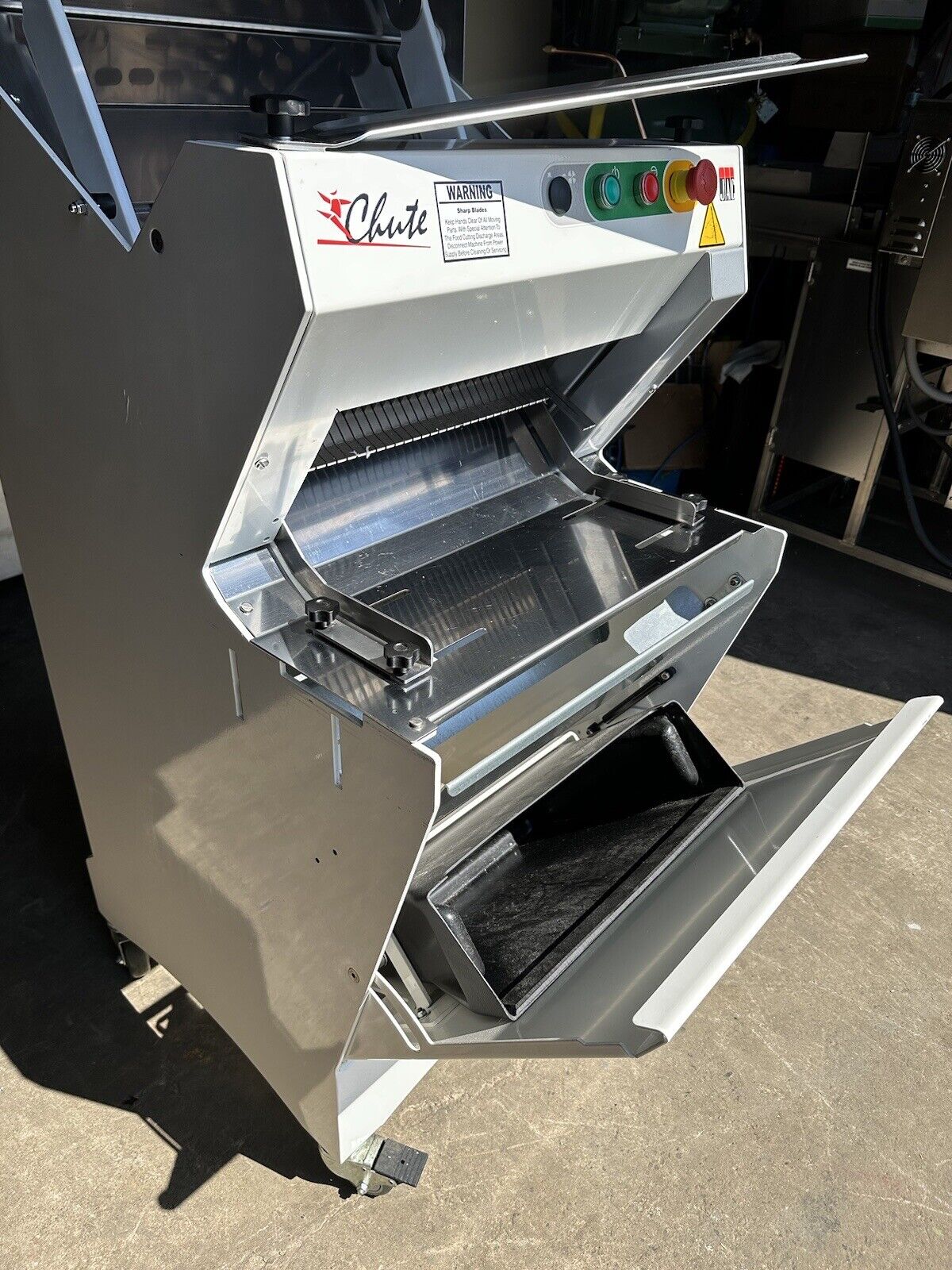 JAC CHUTE BREAD SLICER LCS 450/13 BAKERY SANDWICH GRAVITY FEED LOAF CUTTER