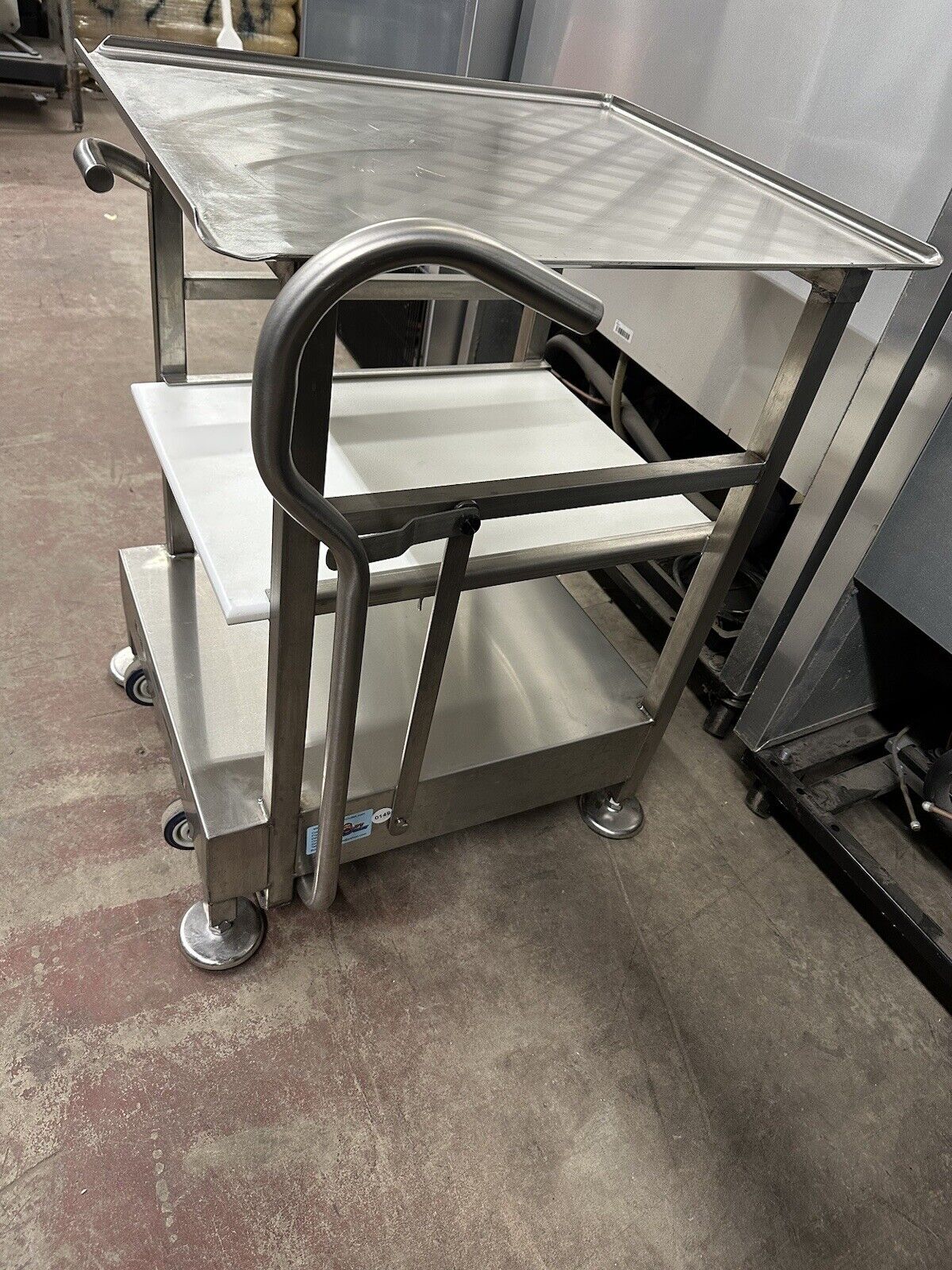 Face To Face Deli Buddy Mobile Stainless Cart Works Great