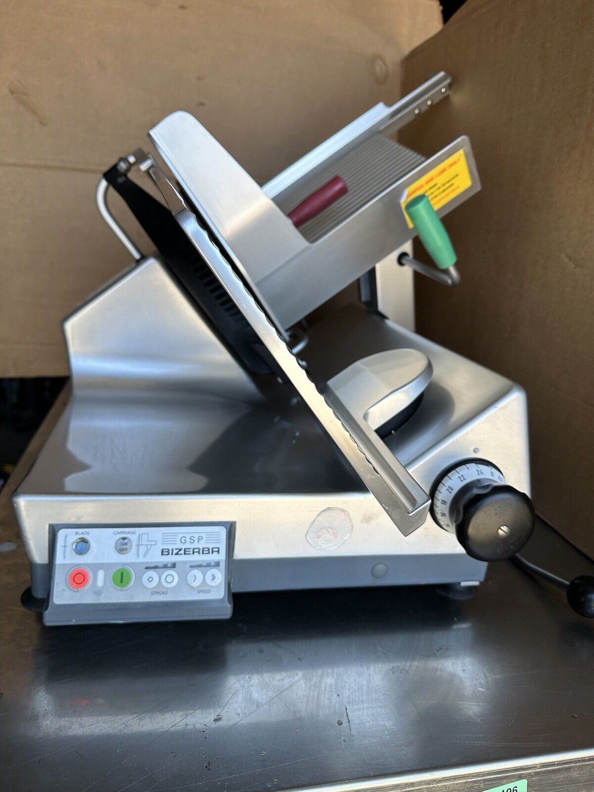 BIZERBA GSP HD33 AUTOMATIC DELI SLICER SEE VIDEO/DESCRIPTION #154