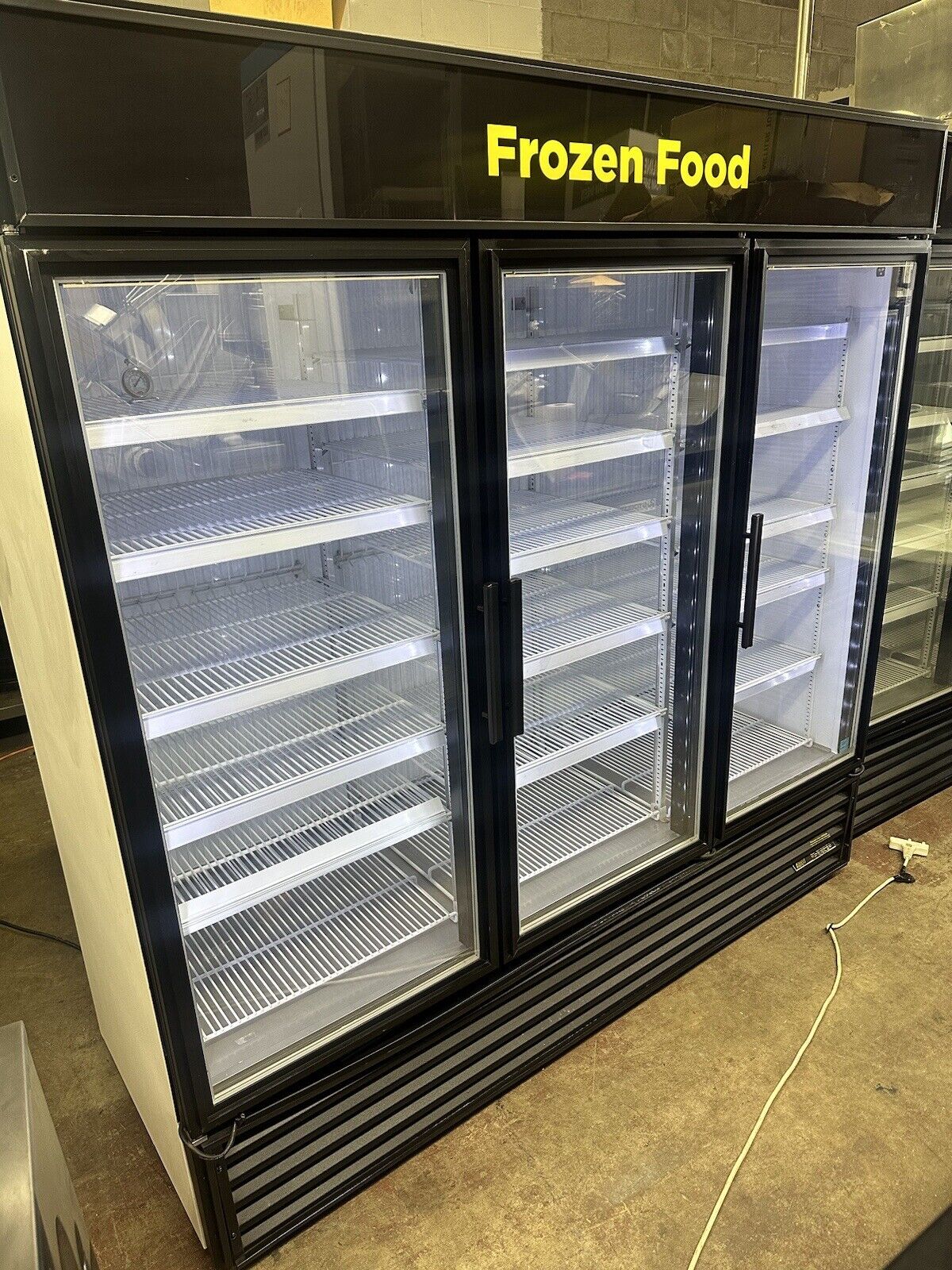 True GDM-72F-LD Glass Three 3 Door Reach In Freezer Merchandiser Made in the USA