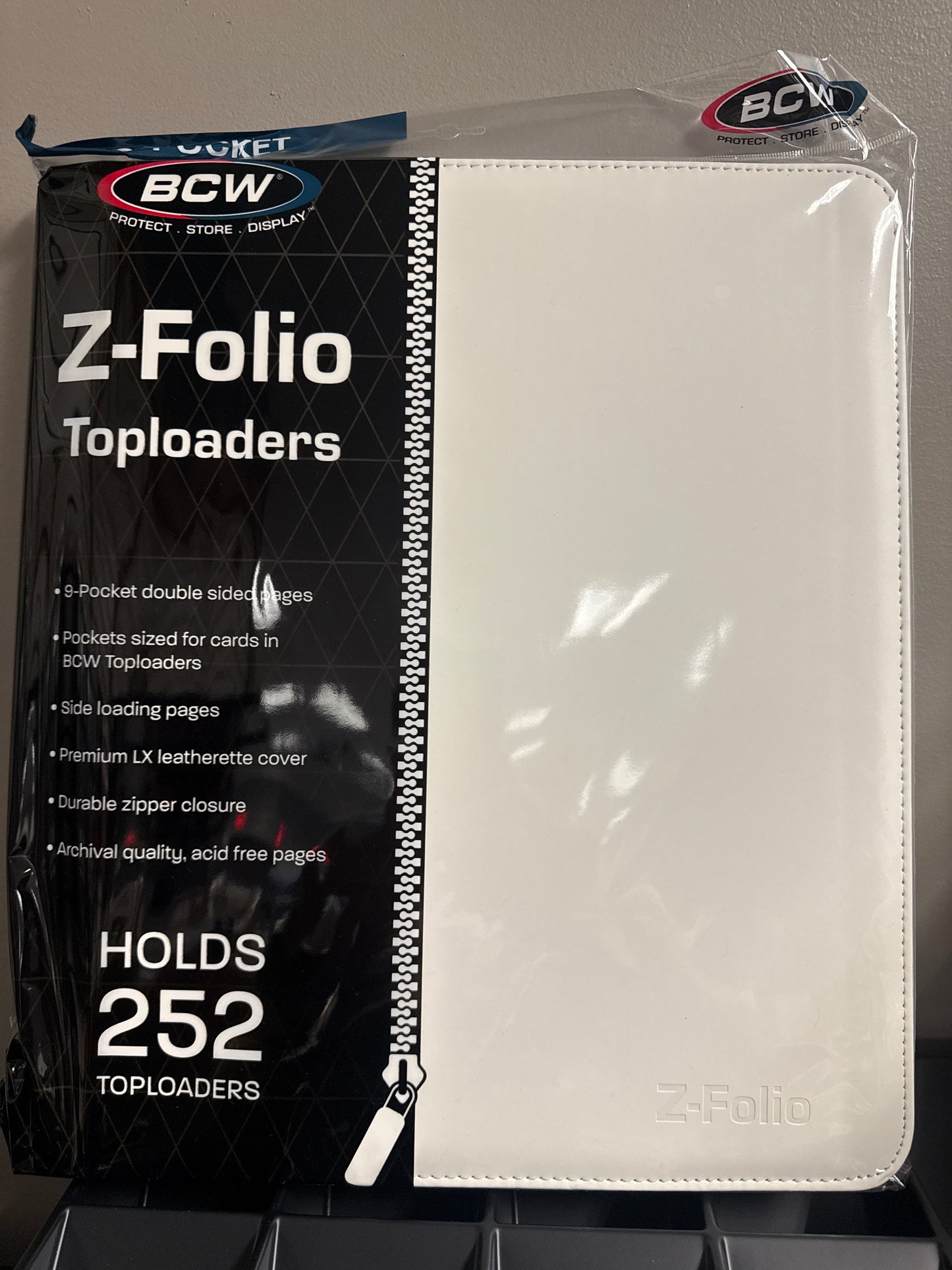 BCW-9 Pocket-Toploader Binder 252ct-Pokemon-White