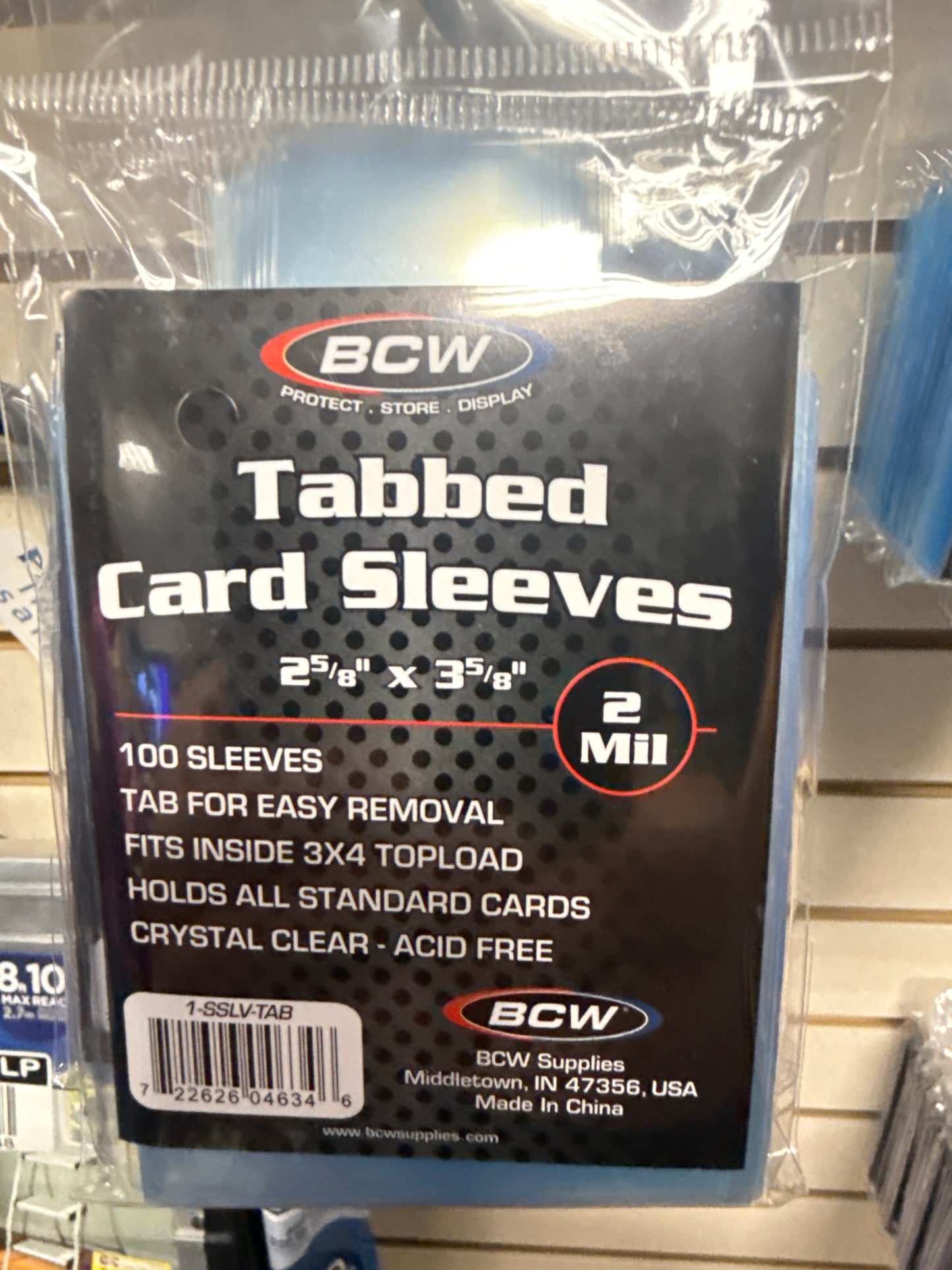 BCW Tabbed Sleeves 100CT-Pokemon