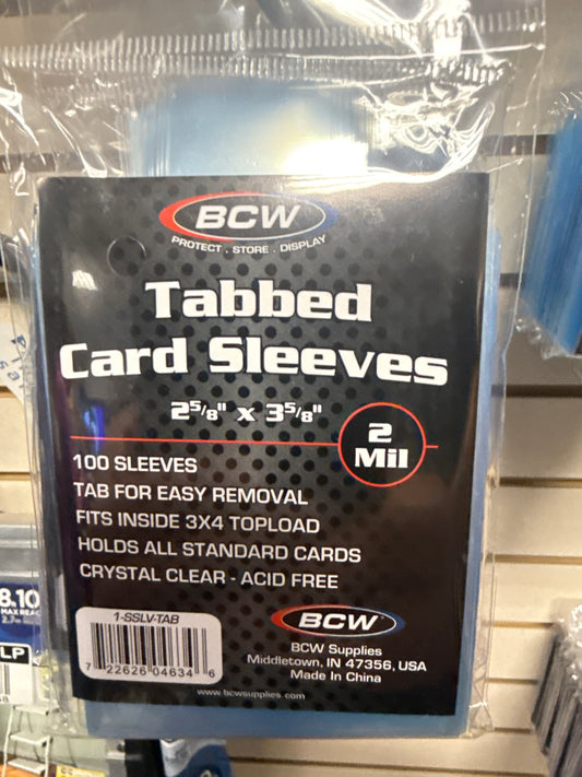 BCW Tabbed Sleeves 100CT-Pokemon