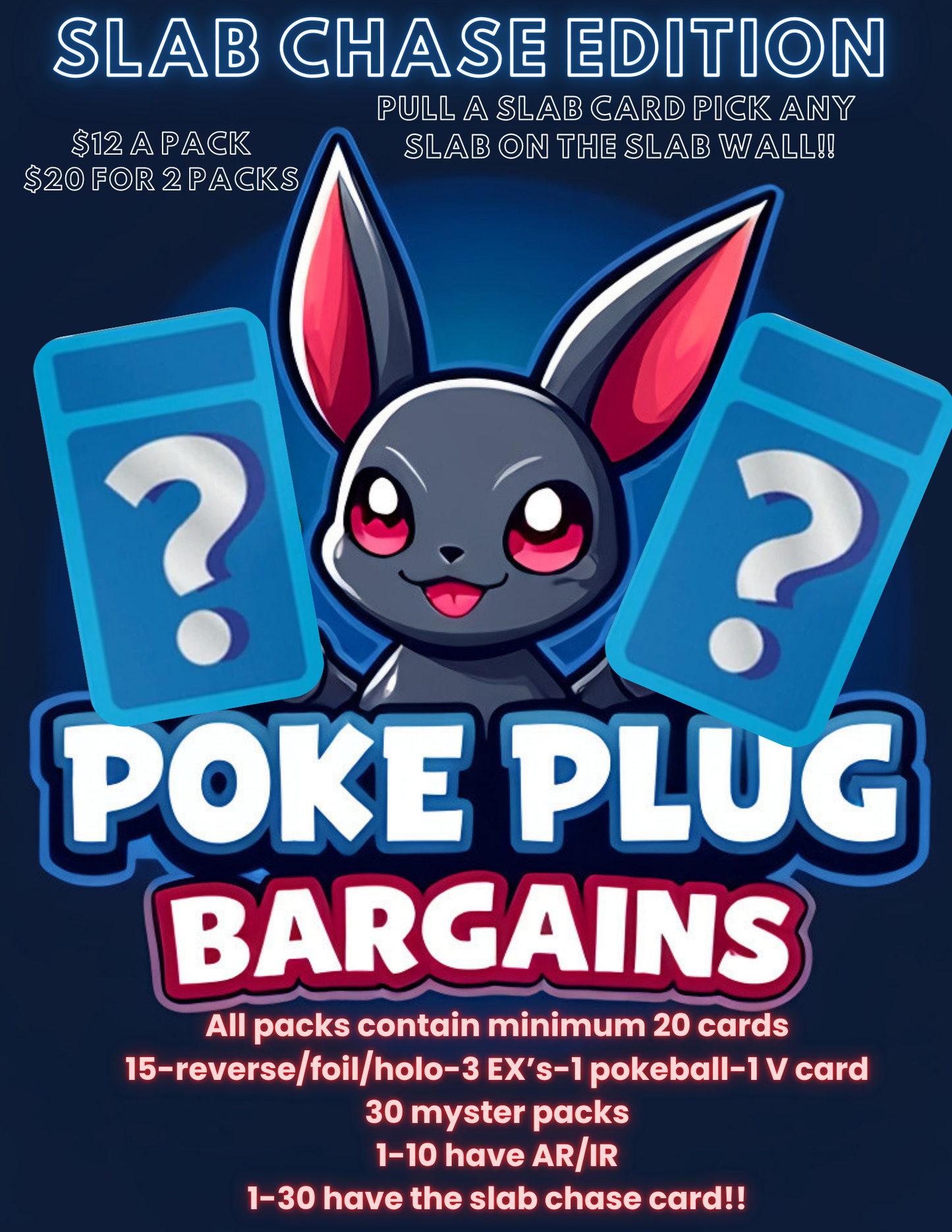 Pokémon Mystery Pack “SLAB CHASE EDITION” 2 PACK