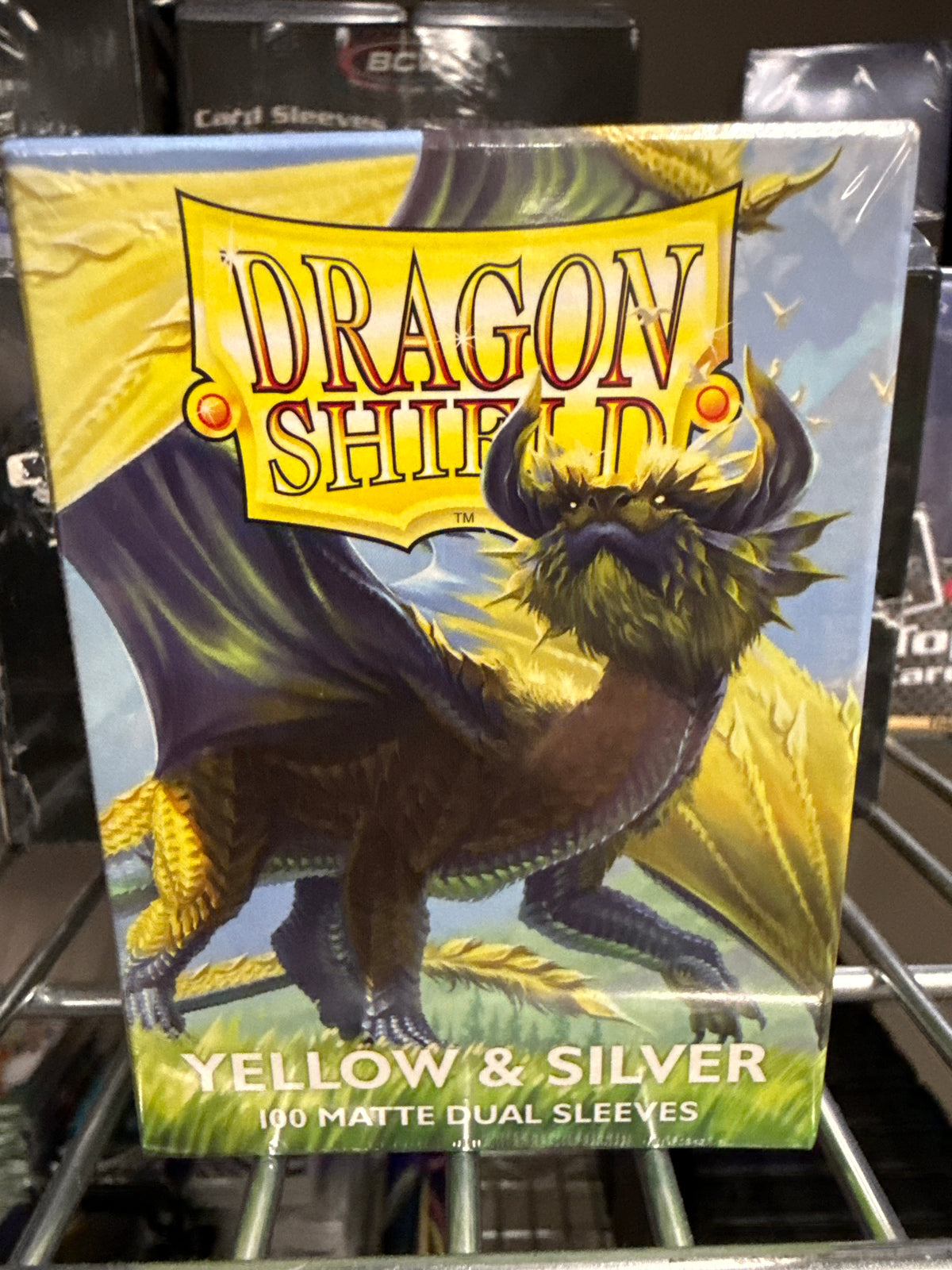 Dragon Shield Yellow & Silver Matt Dual Sleeves