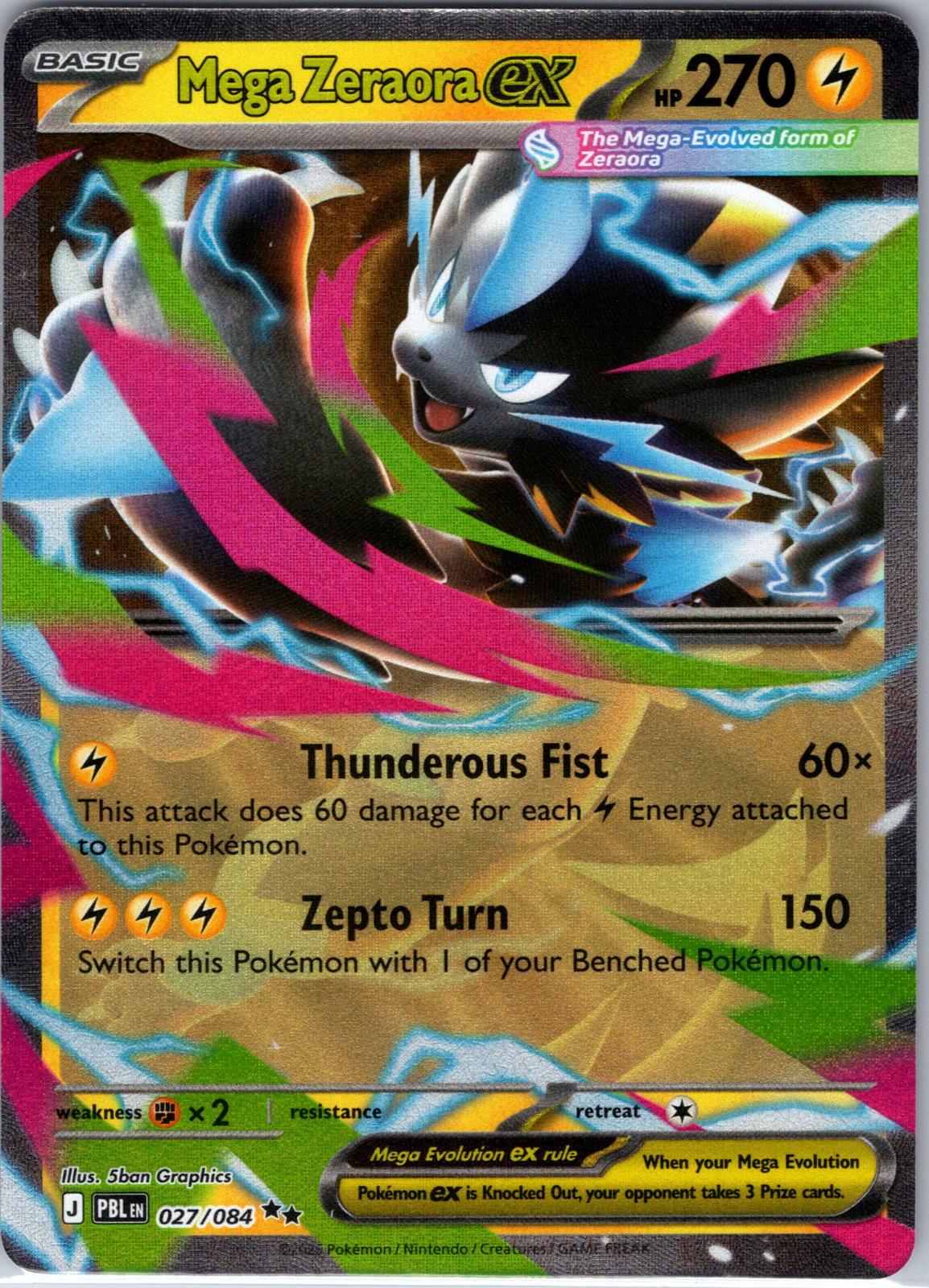 Mega Zeraora ex front