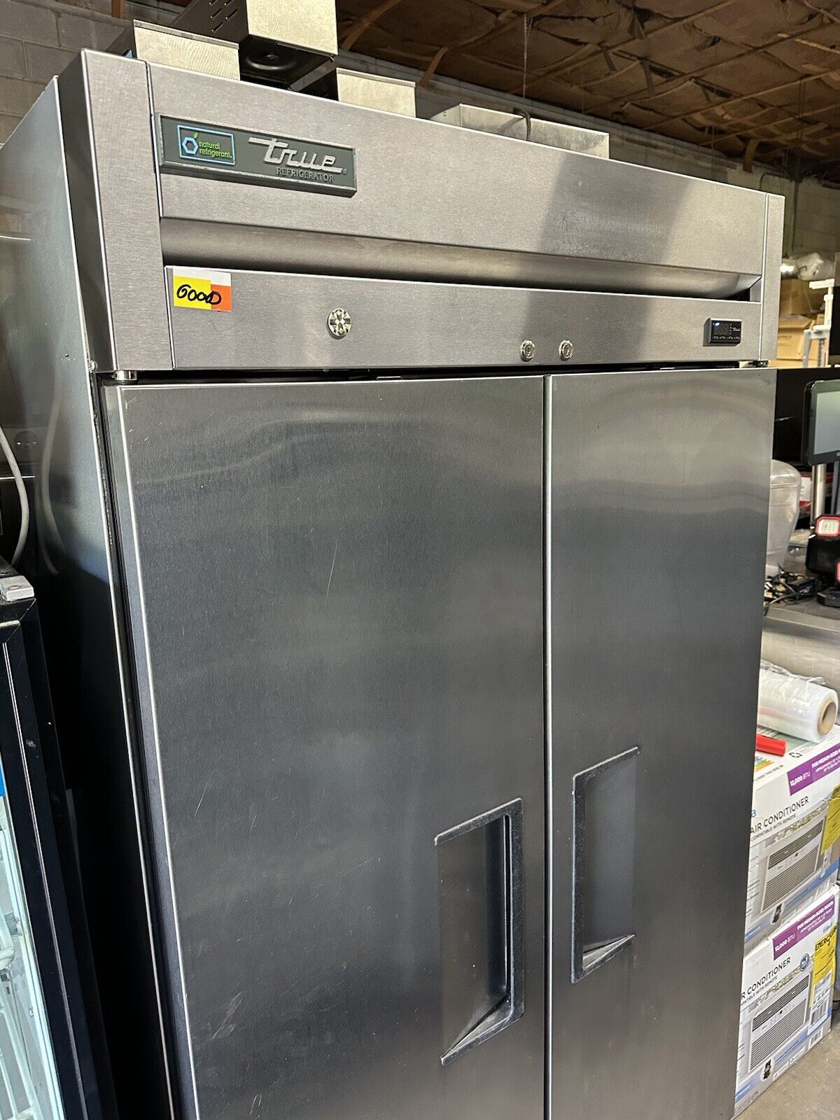 True T-35-HC Stainless Steel Reach In Refrigerator 115V-Works Great