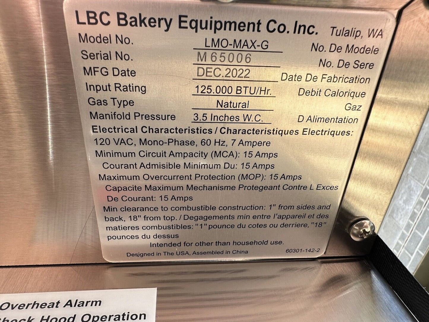 LBC ROLL - IN ROTATING RACK OVEN - GAS - LMO MAX - G