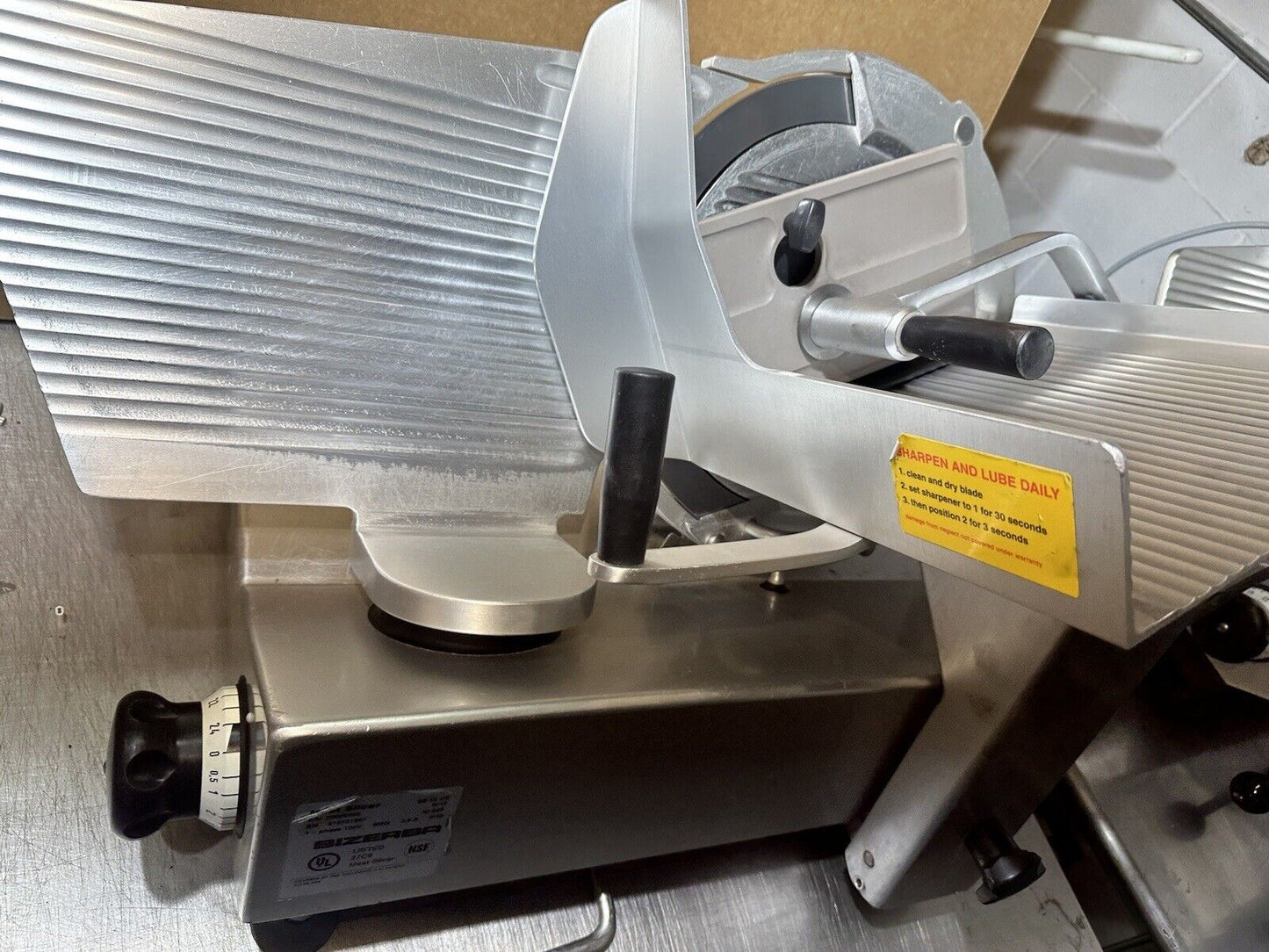 Bizerba SE 12 Commercial Meat Cheese Deli Slicer Tested Works Good-SEE VIDEO