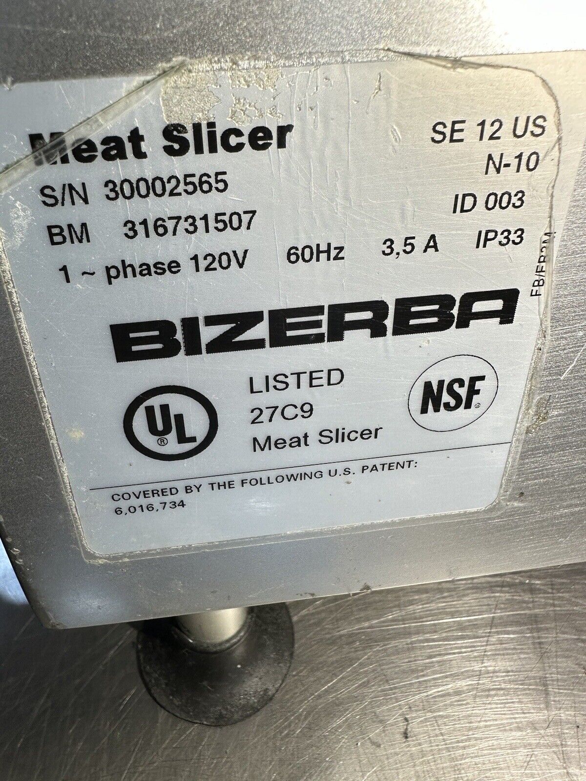 Bizerba SE 12 Commercial Meat Cheese Deli Slicer Tested Works Good-SEE VIDEO