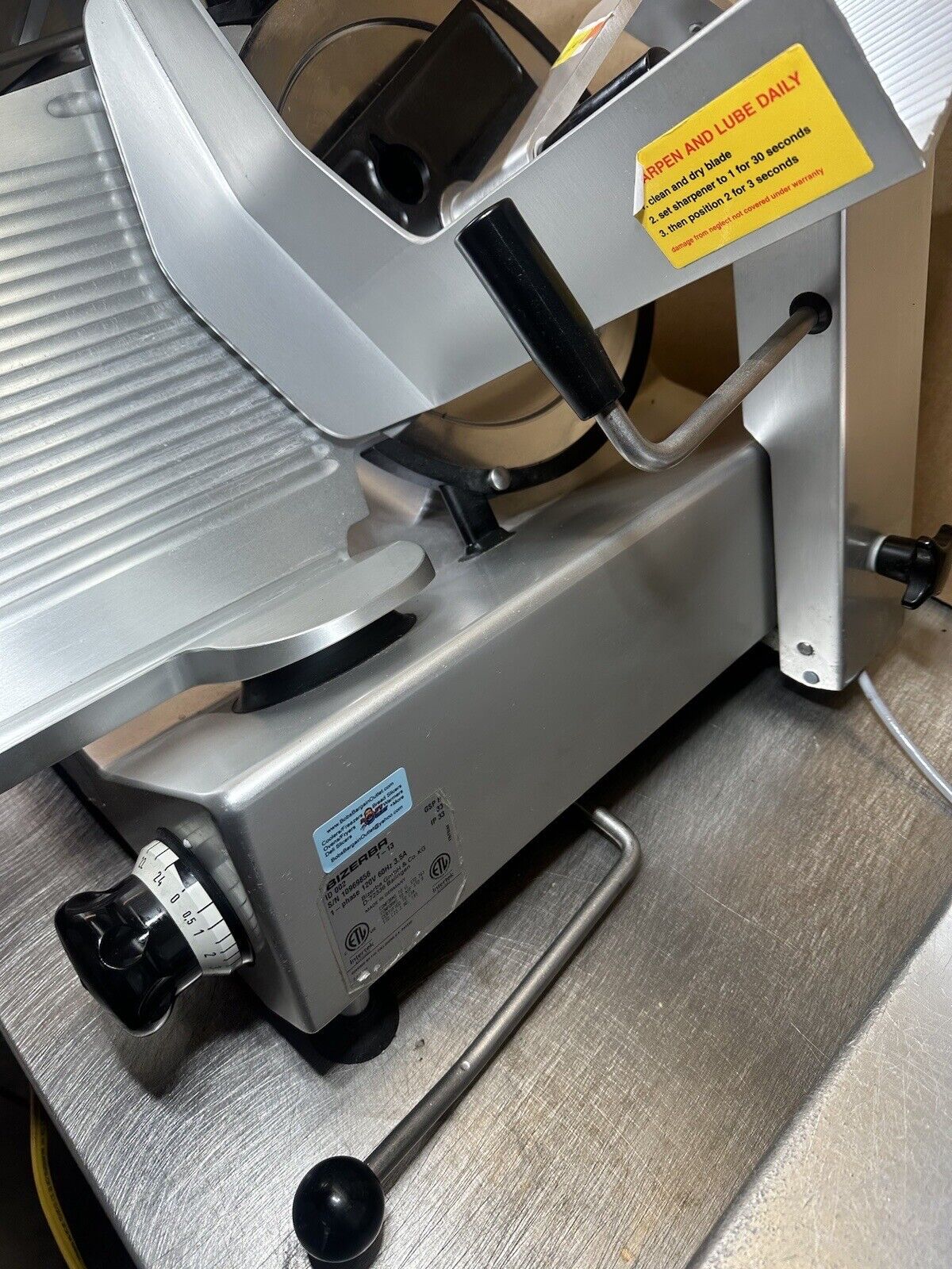 Bizerba Meat & Cheese Slicer-Commercial Slicer-GSP H Runs Great- See Video